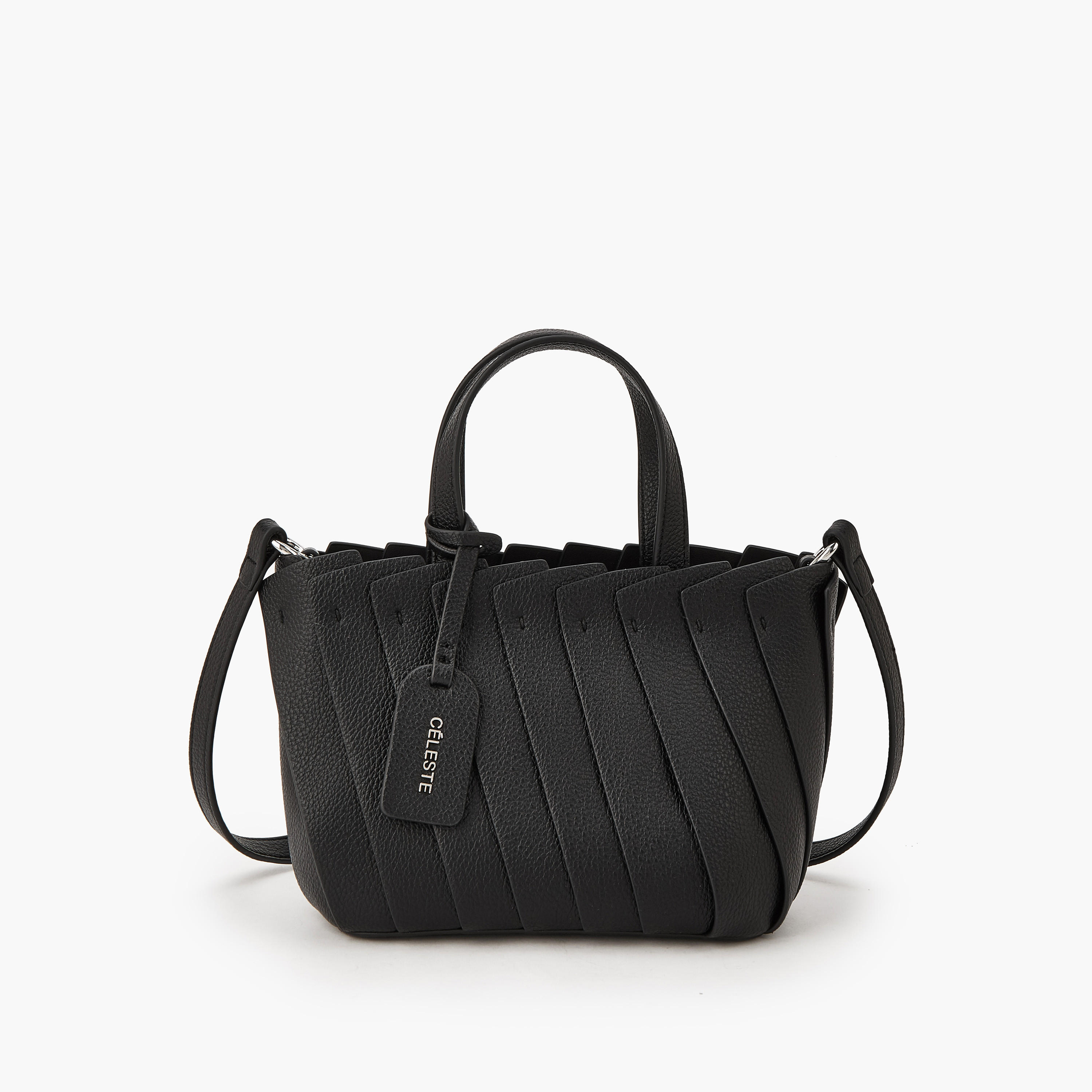 Celeste Textured Tote Bag with Adjustable Strap-women-bagsandwallets-handbags-image-1