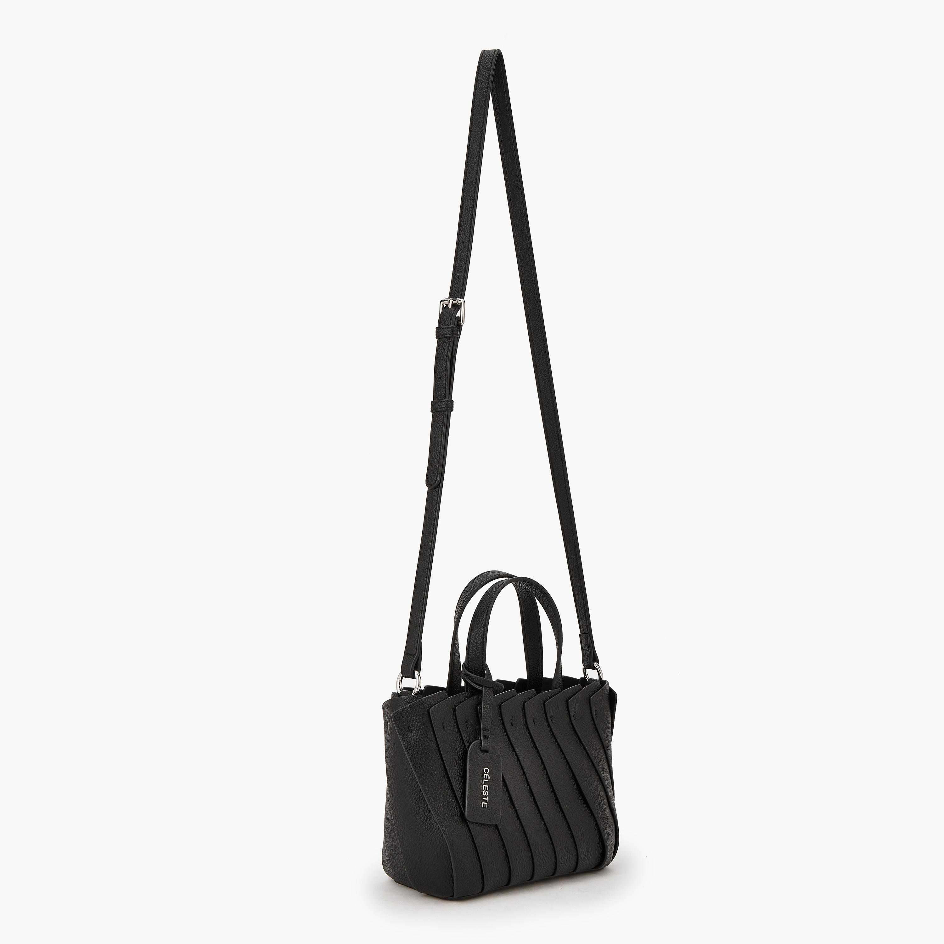 Celeste Textured Tote Bag with Adjustable Strap-women-bagsandwallets-handbags-image-2