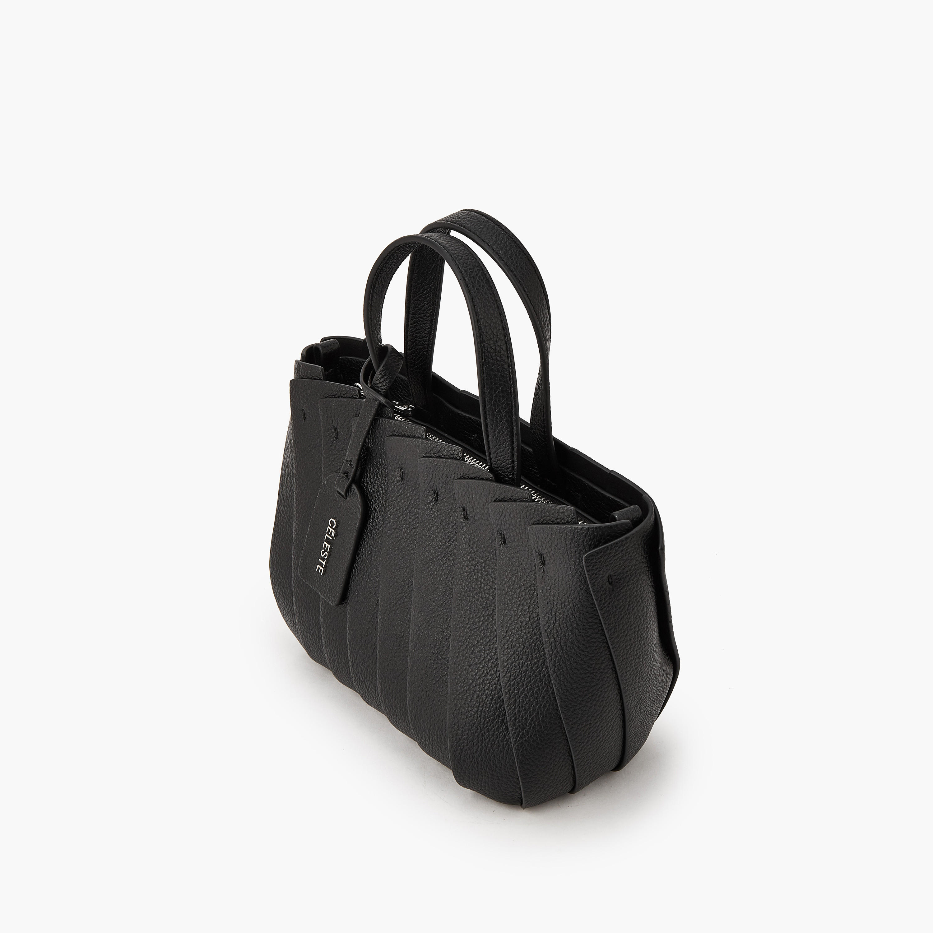 Celeste Textured Tote Bag with Adjustable Strap-women-bagsandwallets-handbags-image-5