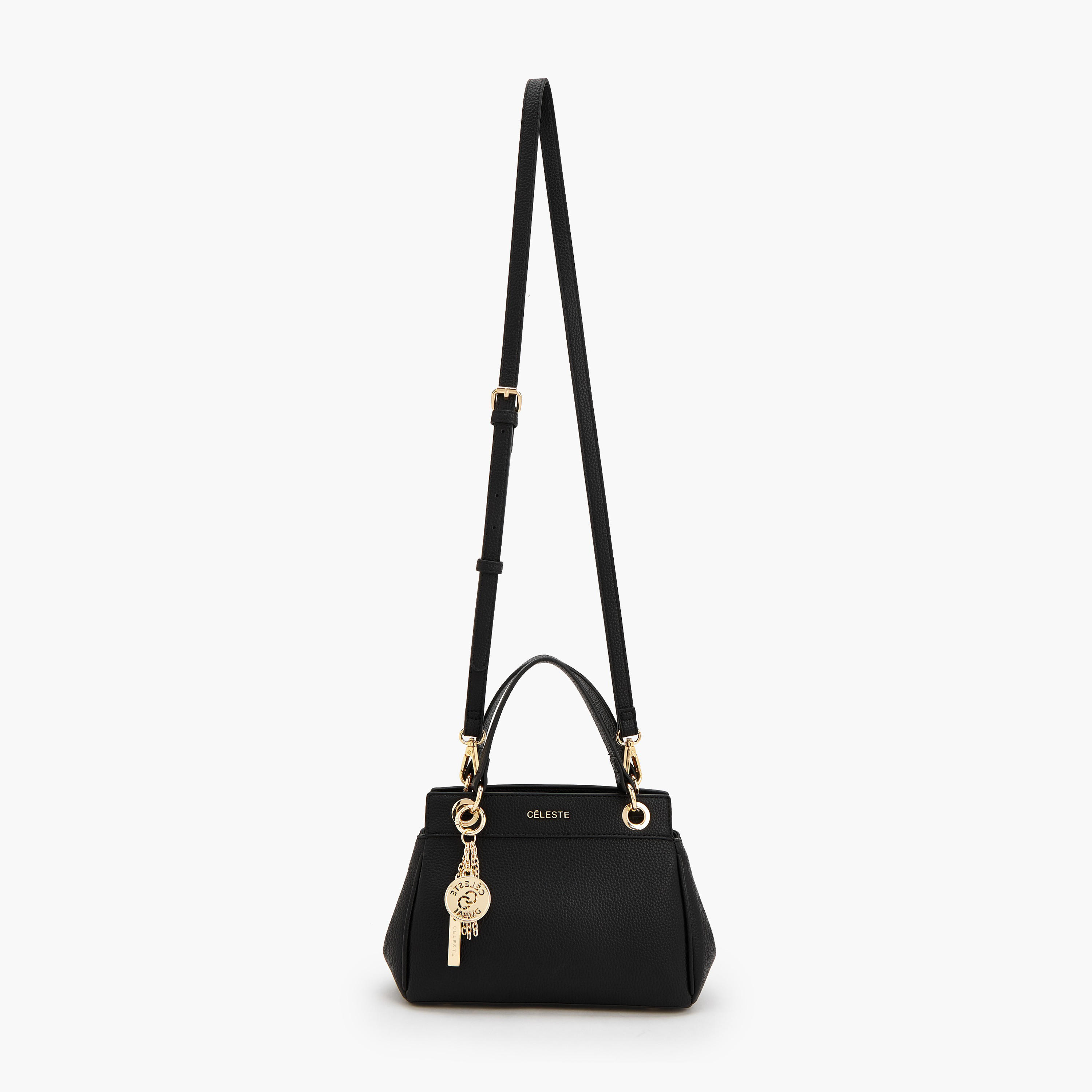 Celeste Textured Tote Bag with Zip Closure-women-bagsandwallets-handbags-image-2