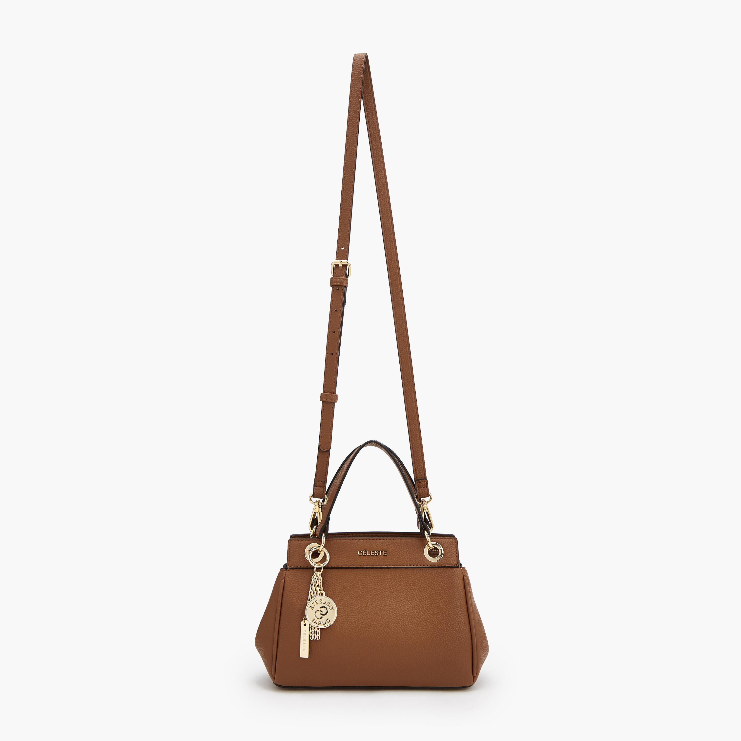 Celeste Textured Tote Bag with Zip Closure-women-bagsandwallets-handbags-image-2