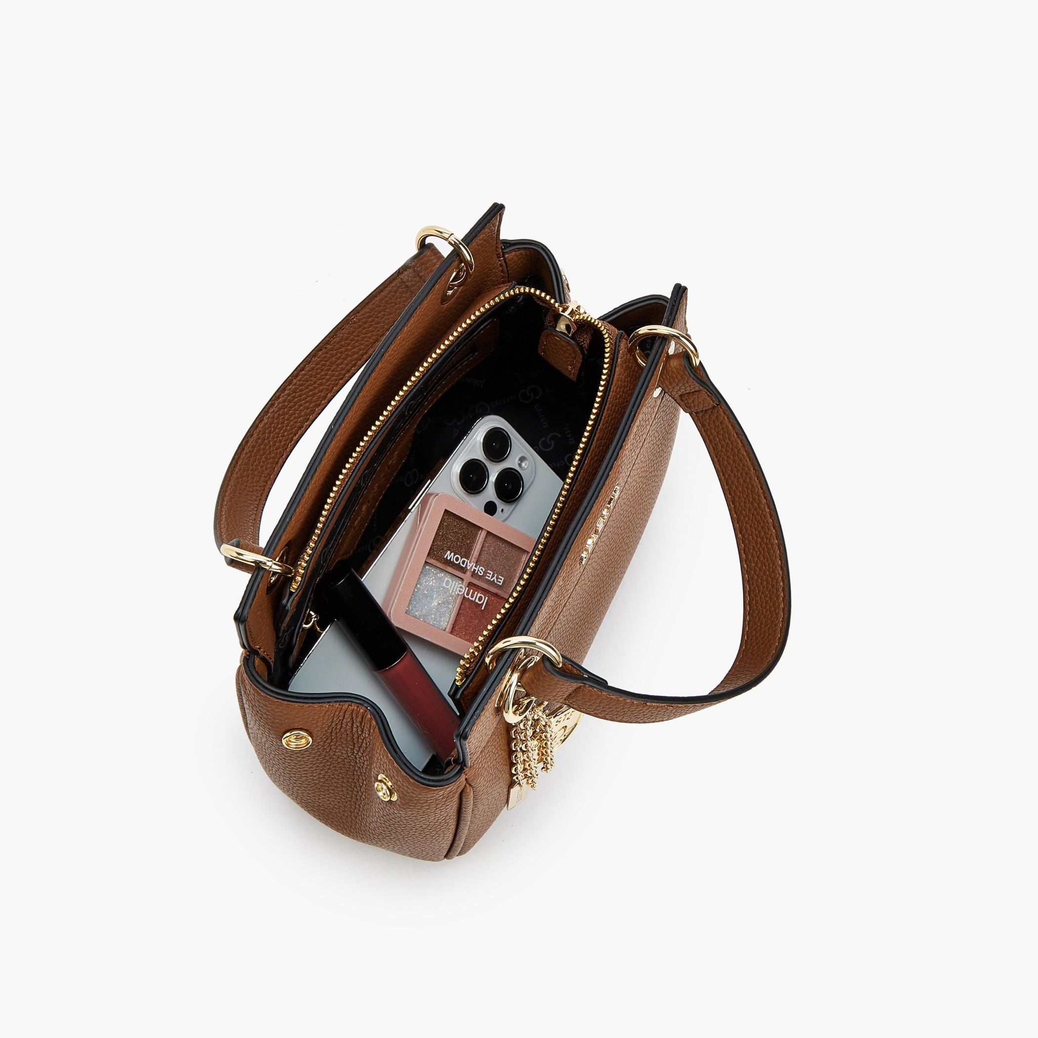 Celeste Textured Tote Bag with Zip Closure-women-bagsandwallets-handbags-image-7