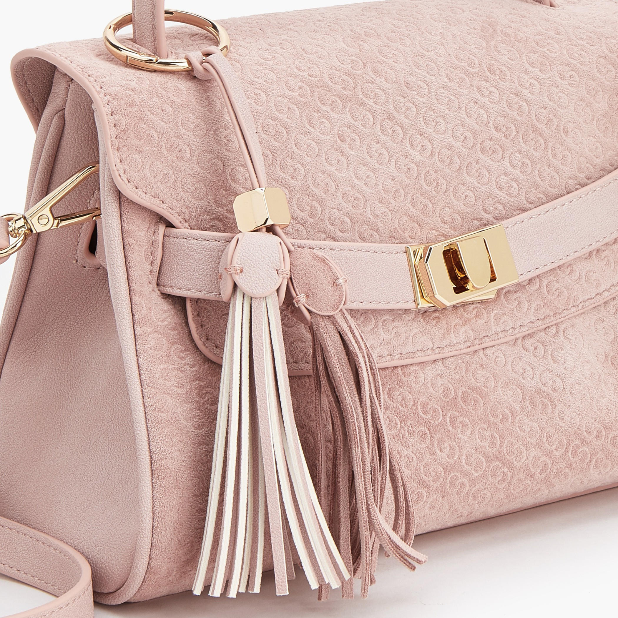 شنطة ساتشيل بدلاية شراشيب ونقوش مونوجرام بارزة الملمس من سيليست-women-bagsandwallets-handbags-image-4