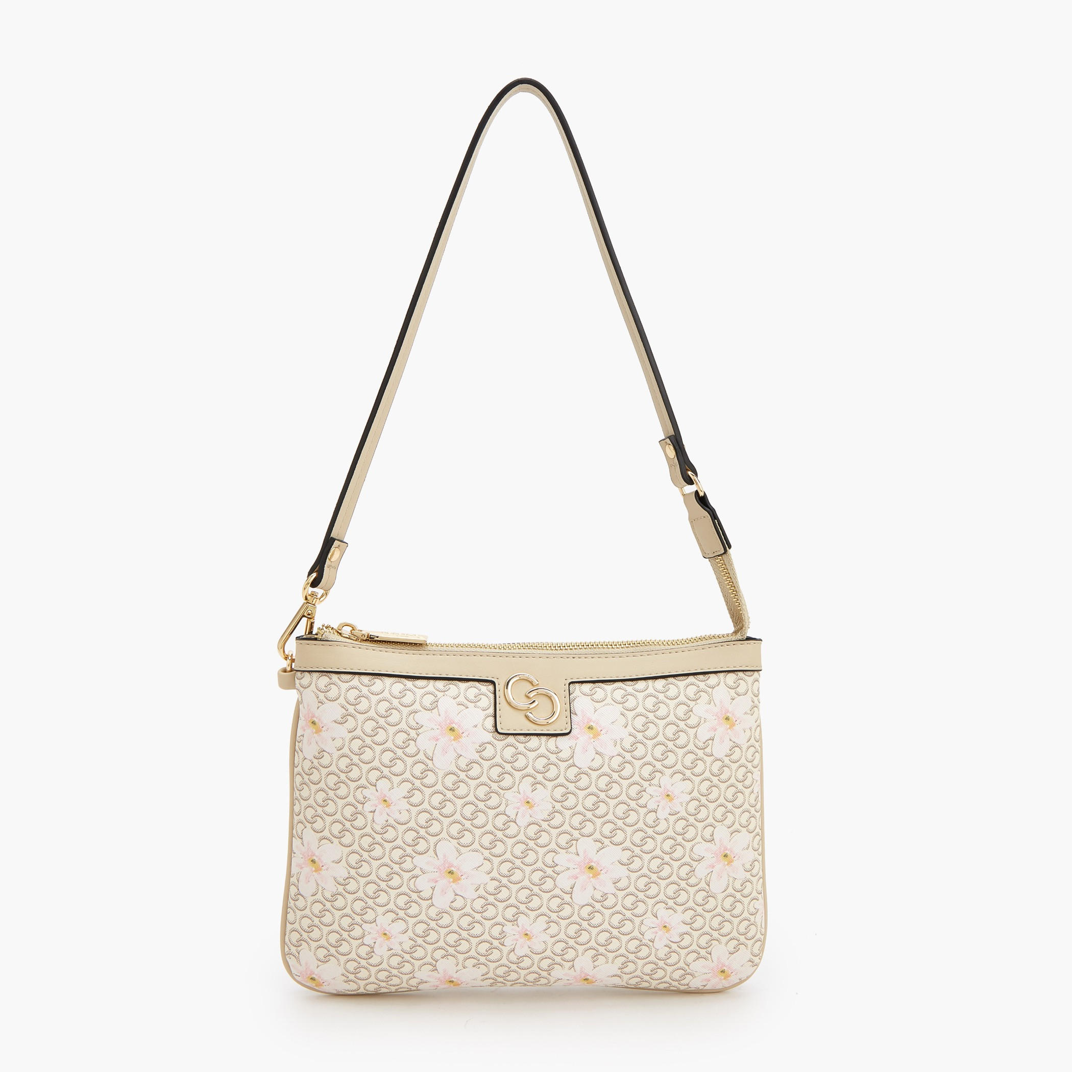 Celeste Monogram Print Shoulder Bag with Strap Handle-women-bagsandwallets-handbags-image-1