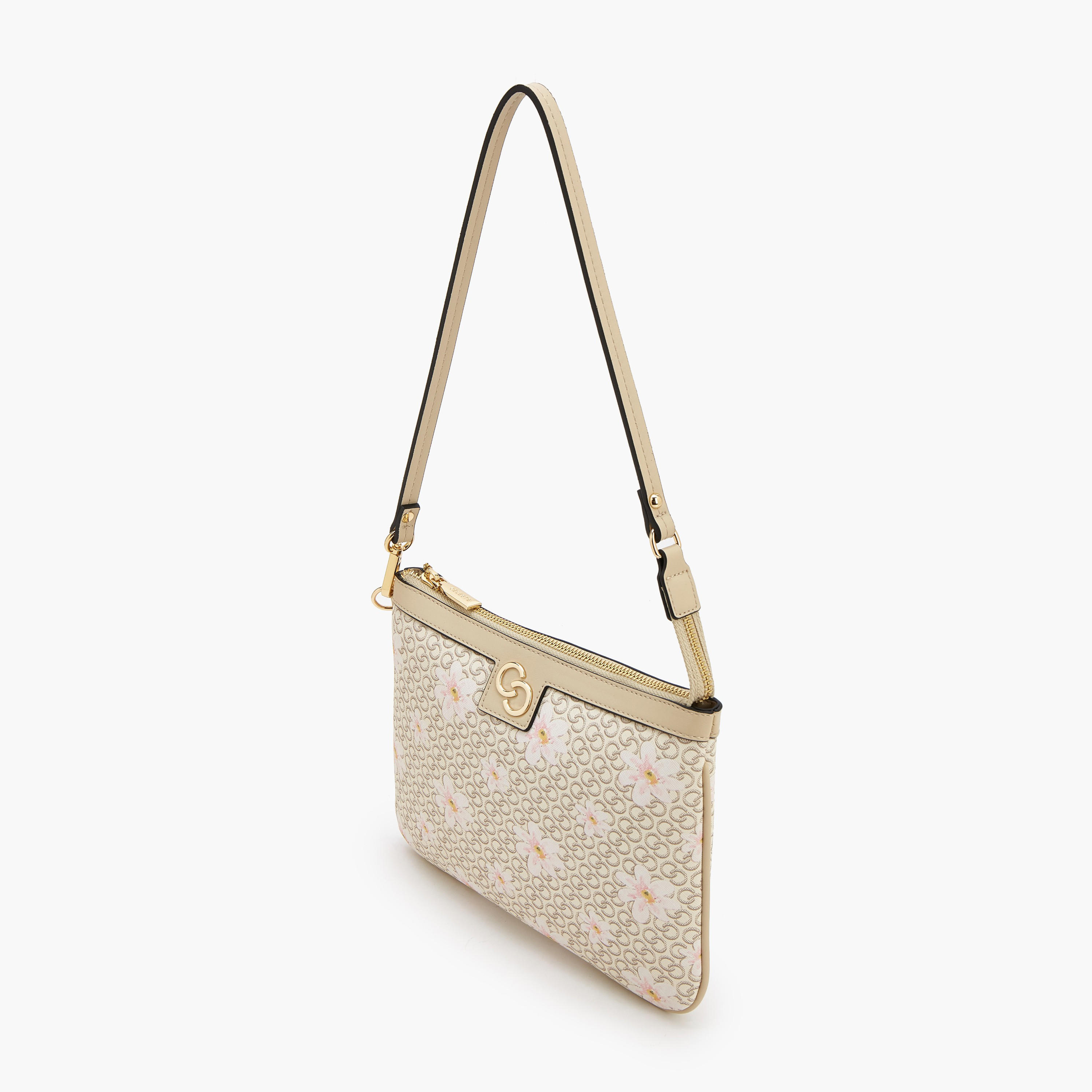 Celeste Monogram Print Shoulder Bag with Strap Handle-women-bagsandwallets-handbags-image-4