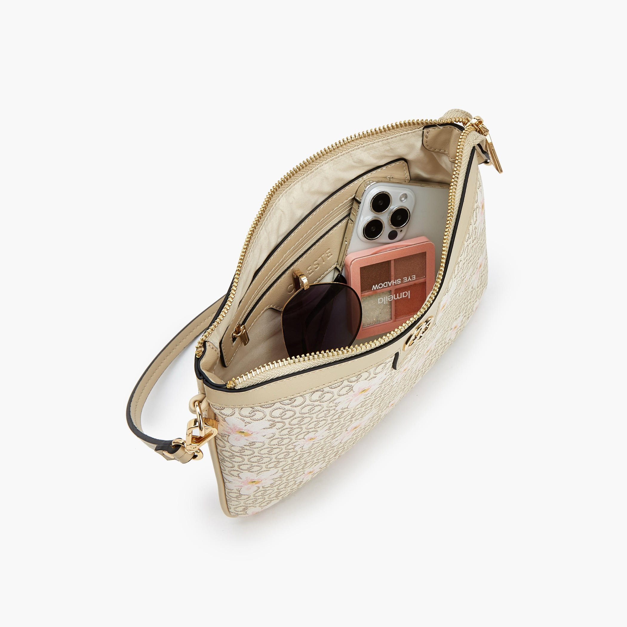 Celeste Monogram Print Shoulder Bag with Strap Handle-women-bagsandwallets-handbags-image-7
