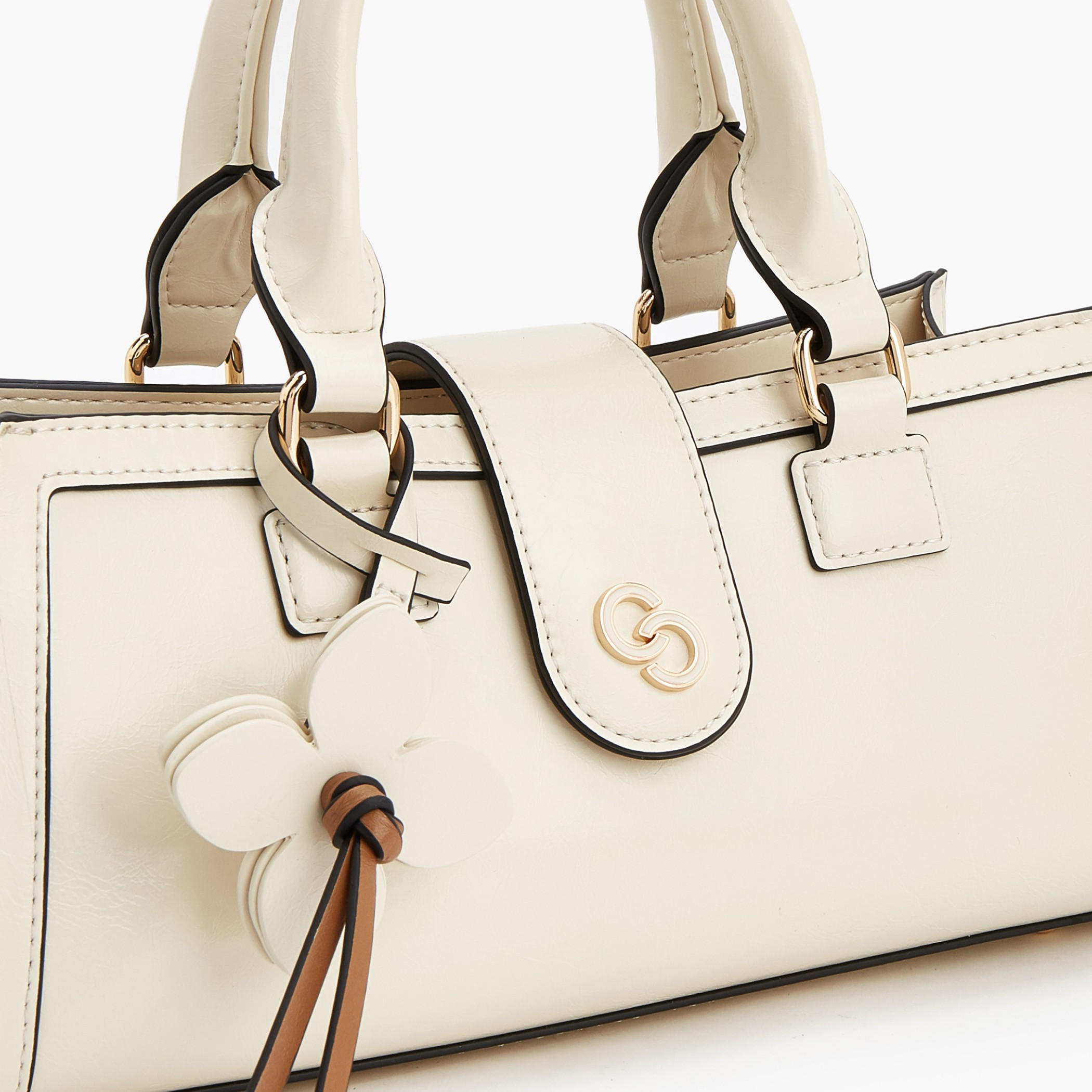 Celeste Solid Tote Bag with Floral Charm-women-bagsandwallets-handbags-image-4