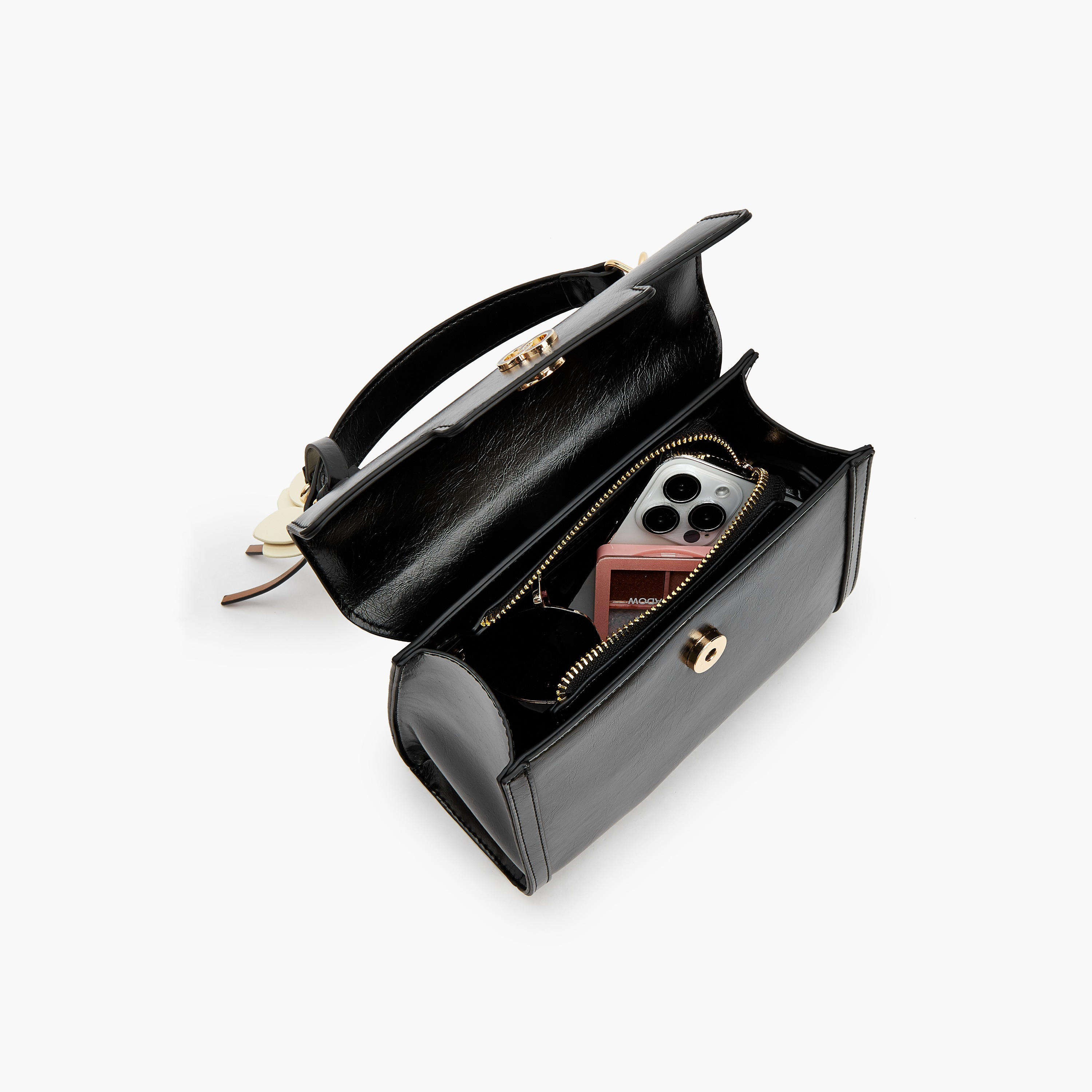 شنطة ساتشيل سادة بحزام قابل للفصل من سيليست-women-bagsandwallets-handbags-image-1