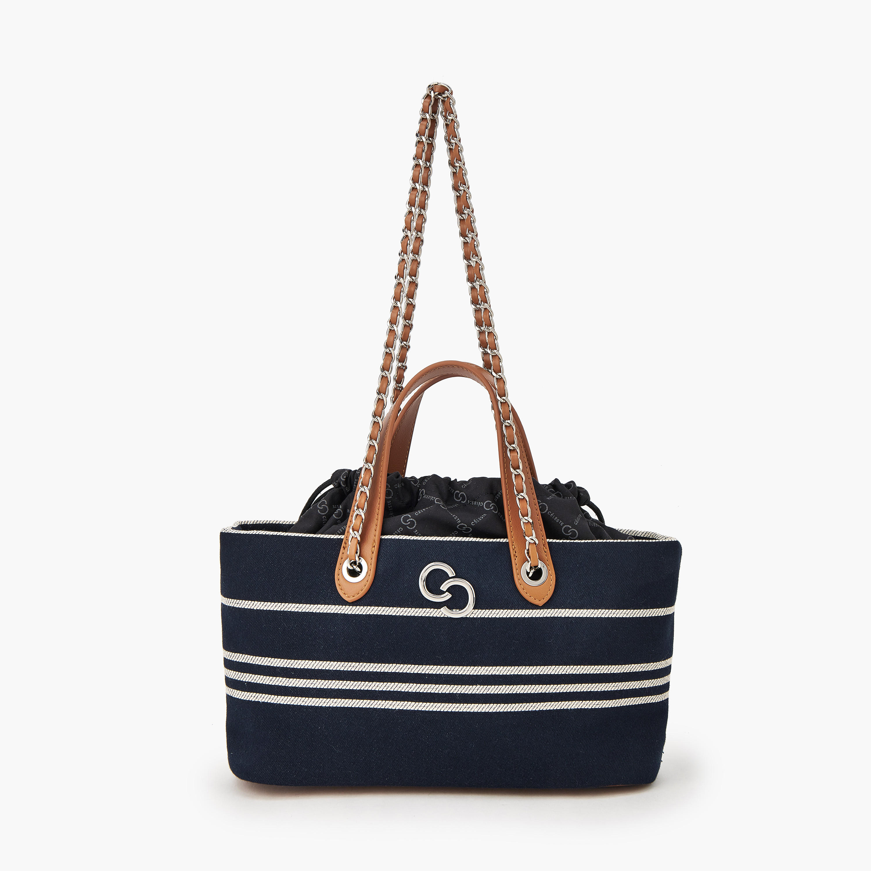 Celeste Striped Tote Bag with Double Handle-women-bagsandwallets-handbags-image-1