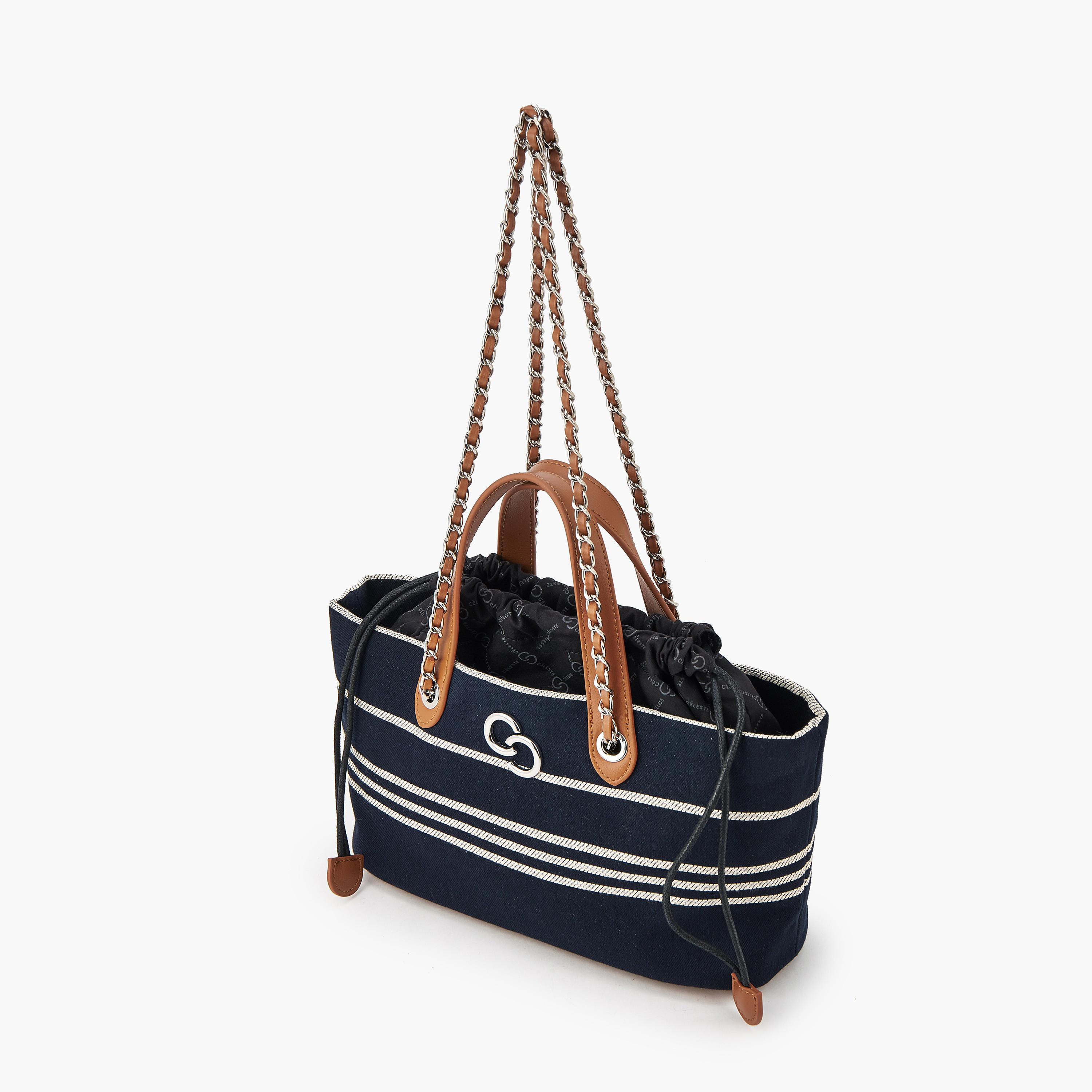 Celeste Striped Tote Bag with Double Handle-women-bagsandwallets-handbags-image-5