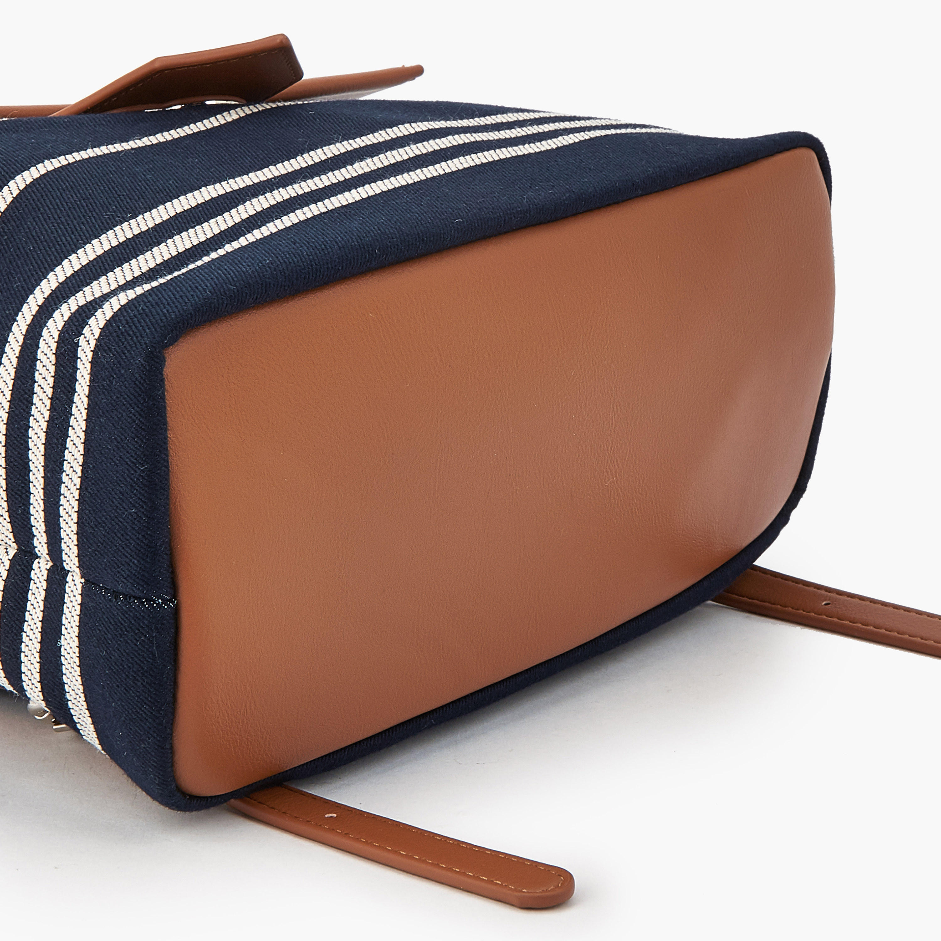 Celeste Striped Textile Backpack with Adjustable Shoulder Straps-women-bagsandwallets-backpacks-image-7