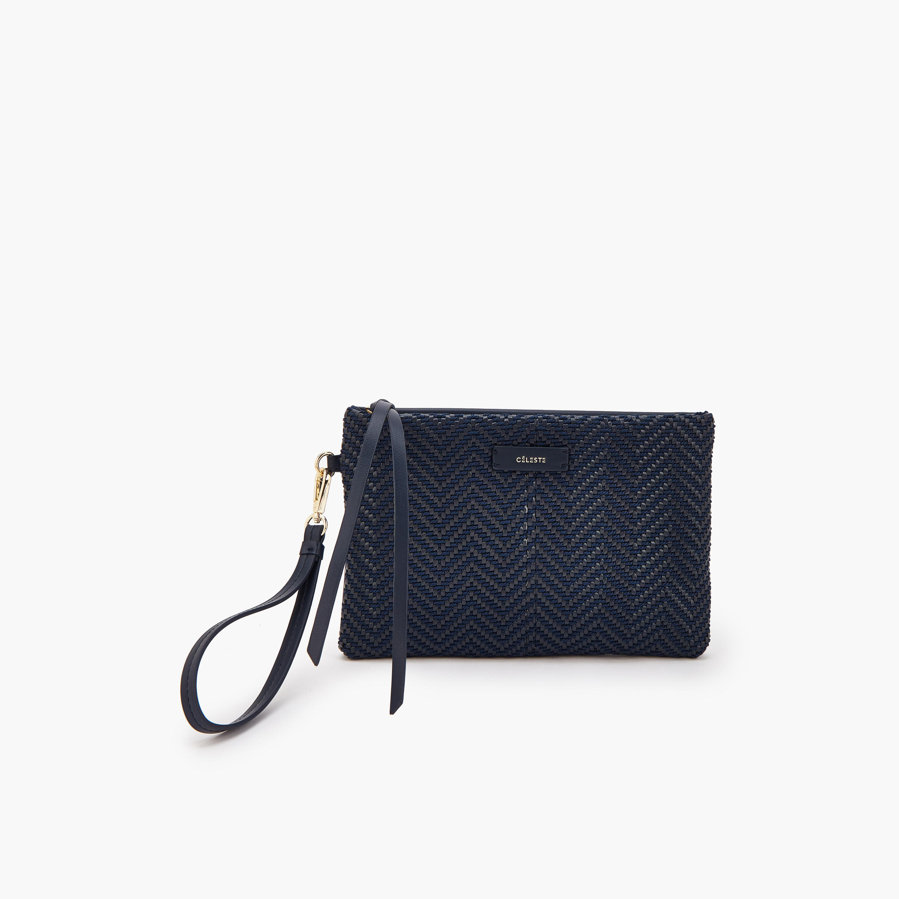 شنطة كلاتش بارزة الملمس بحزام معصم من سيليست-women-bagsandwallets-handbags-image-1