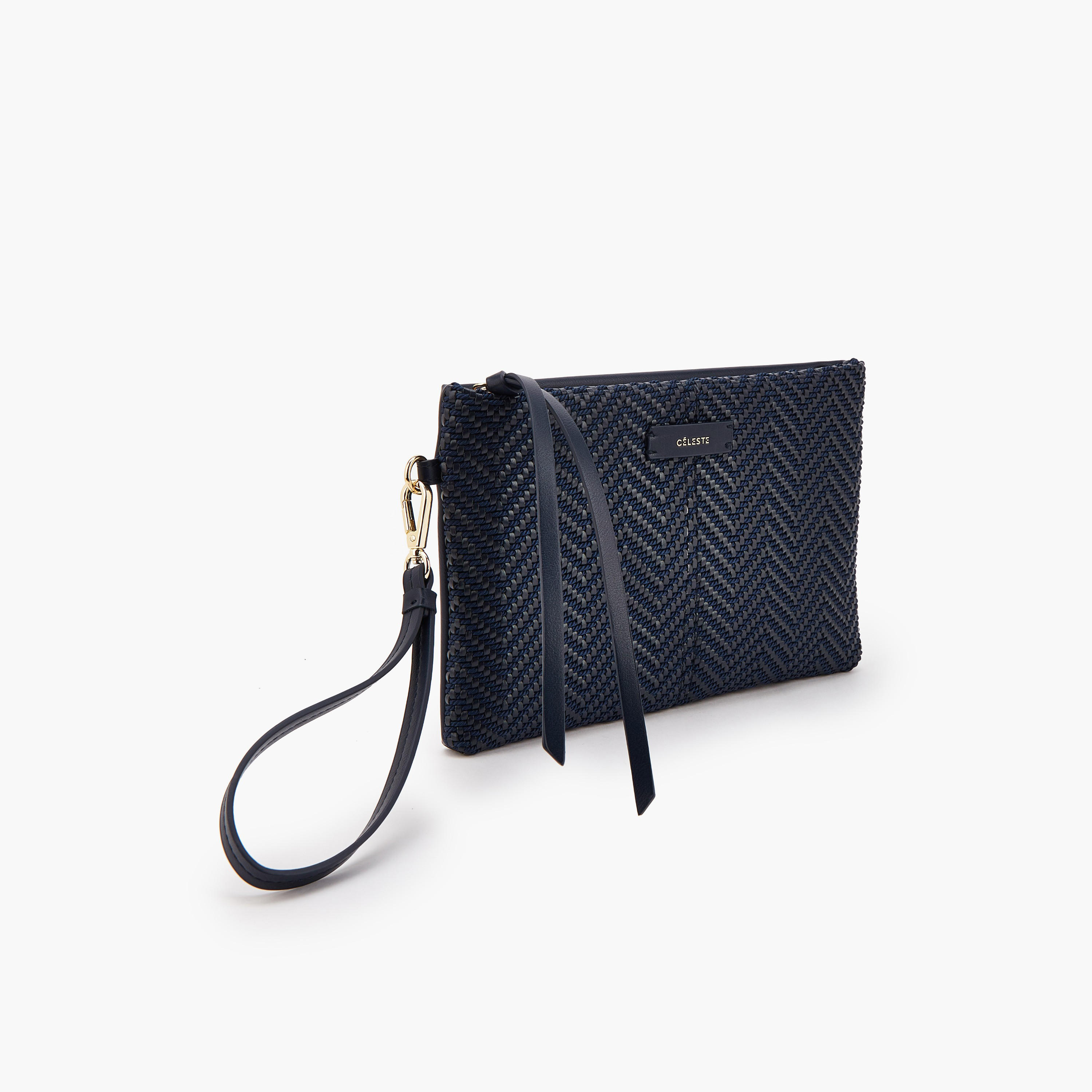 شنطة كلاتش بارزة الملمس بحزام معصم من سيليست-women-bagsandwallets-handbags-image-2