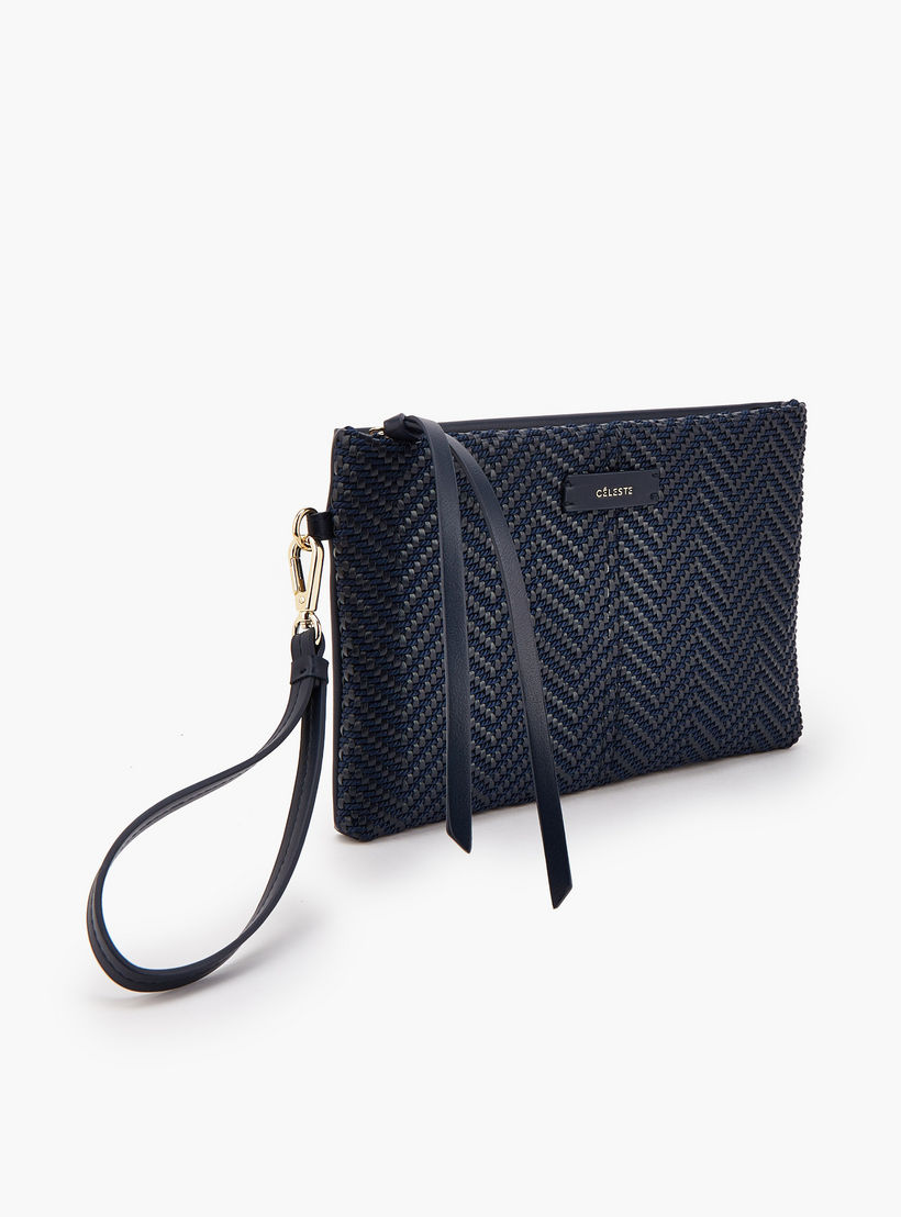 شنطة كلاتش بارزة الملمس بحزام معصم من سيليست-women-bagsandwallets-handbags-image-2
