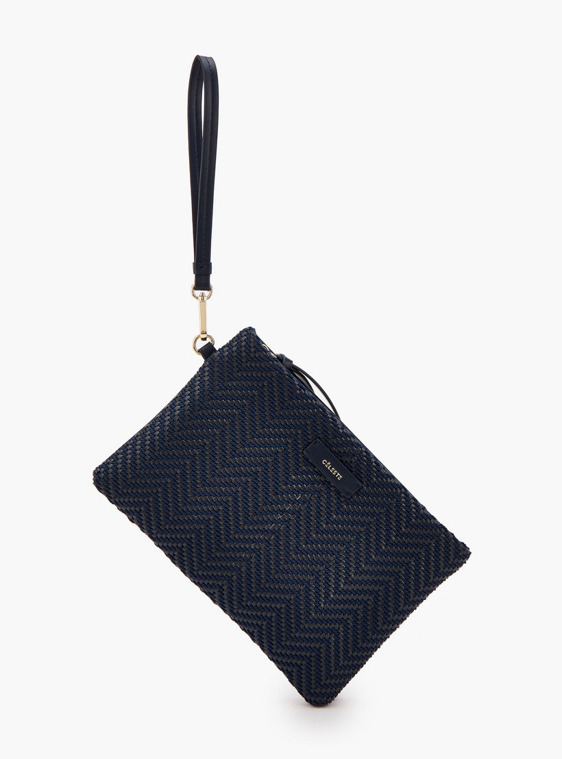 شنطة كلاتش بارزة الملمس بحزام معصم من سيليست-women-bagsandwallets-handbags-image-6