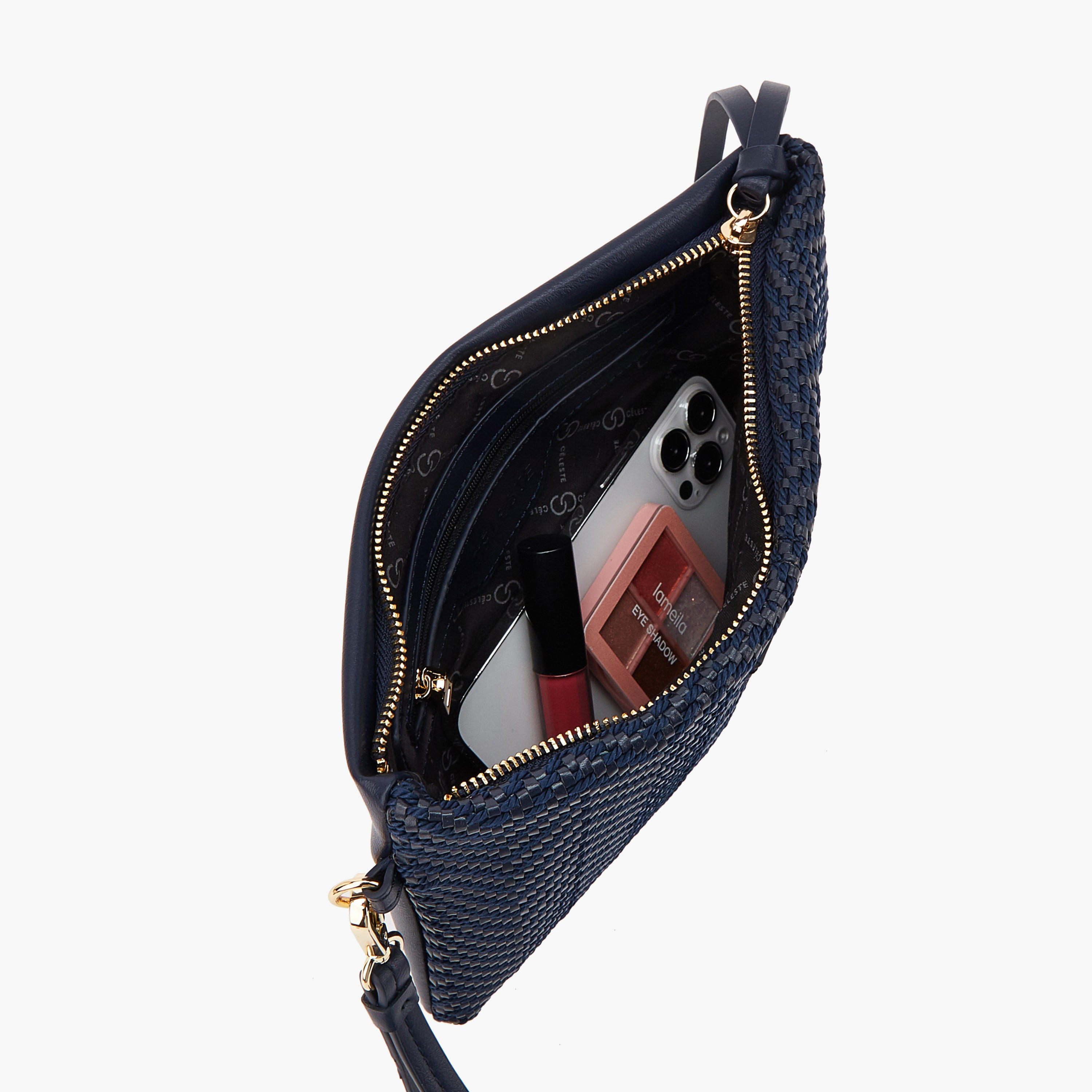 شنطة كلاتش بارزة الملمس بحزام معصم من سيليست-women-bagsandwallets-handbags-image-7