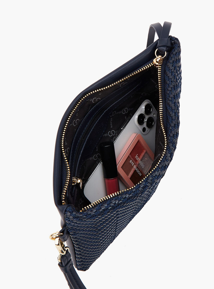 شنطة كلاتش بارزة الملمس بحزام معصم من سيليست-women-bagsandwallets-handbags-image-7