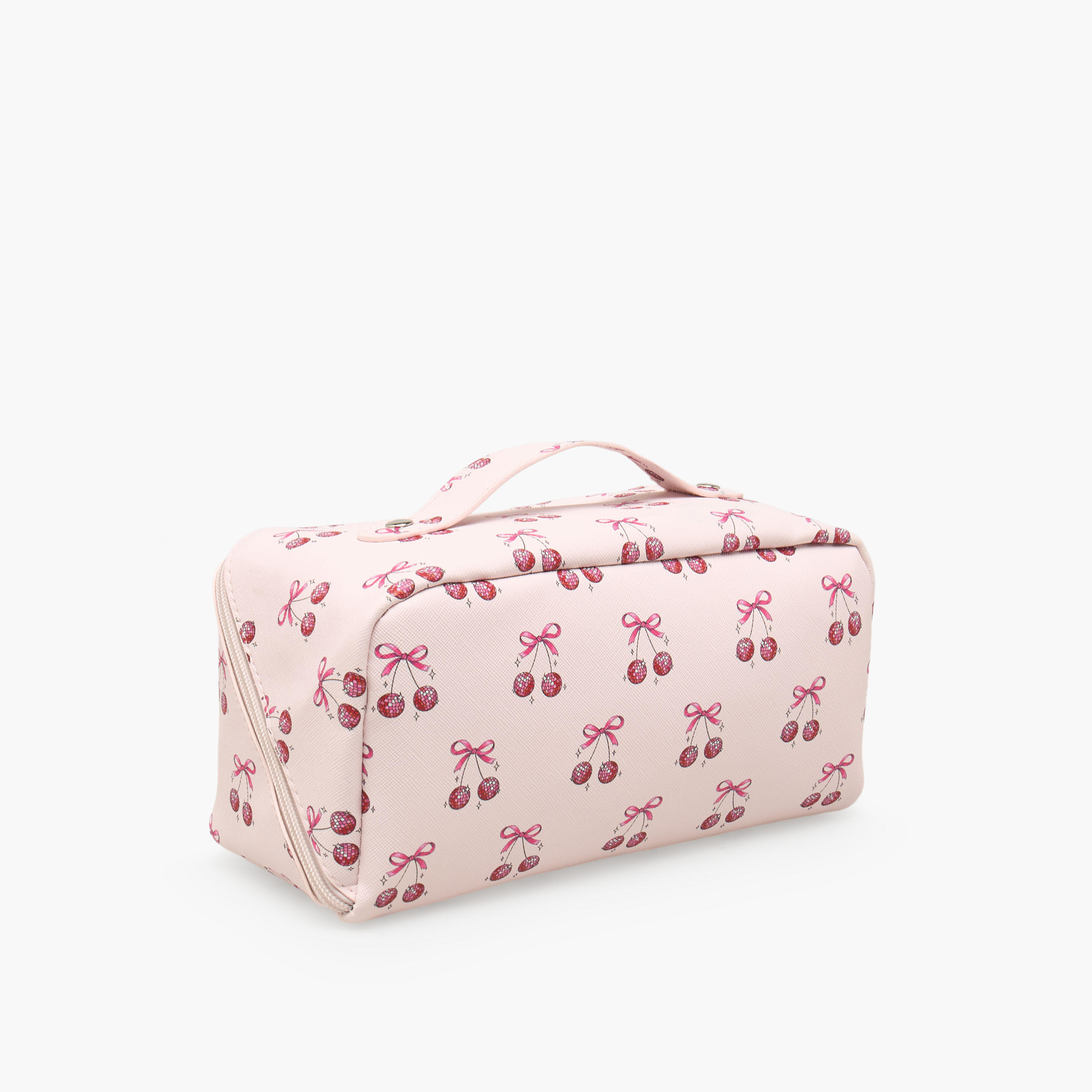 Cherry Print Cosmetic Bag with Handle-beautyandpersonalcare-makeup-brushesandaccessories-makeuppouches-image-3