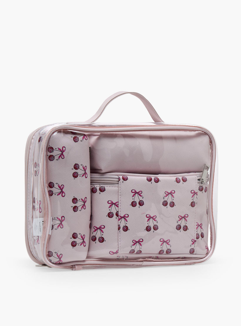 Assorted 4-Piece Cosmetic Bag Set-household-storage-cosmeticorganizing-makeuporganizersandsets-image-3