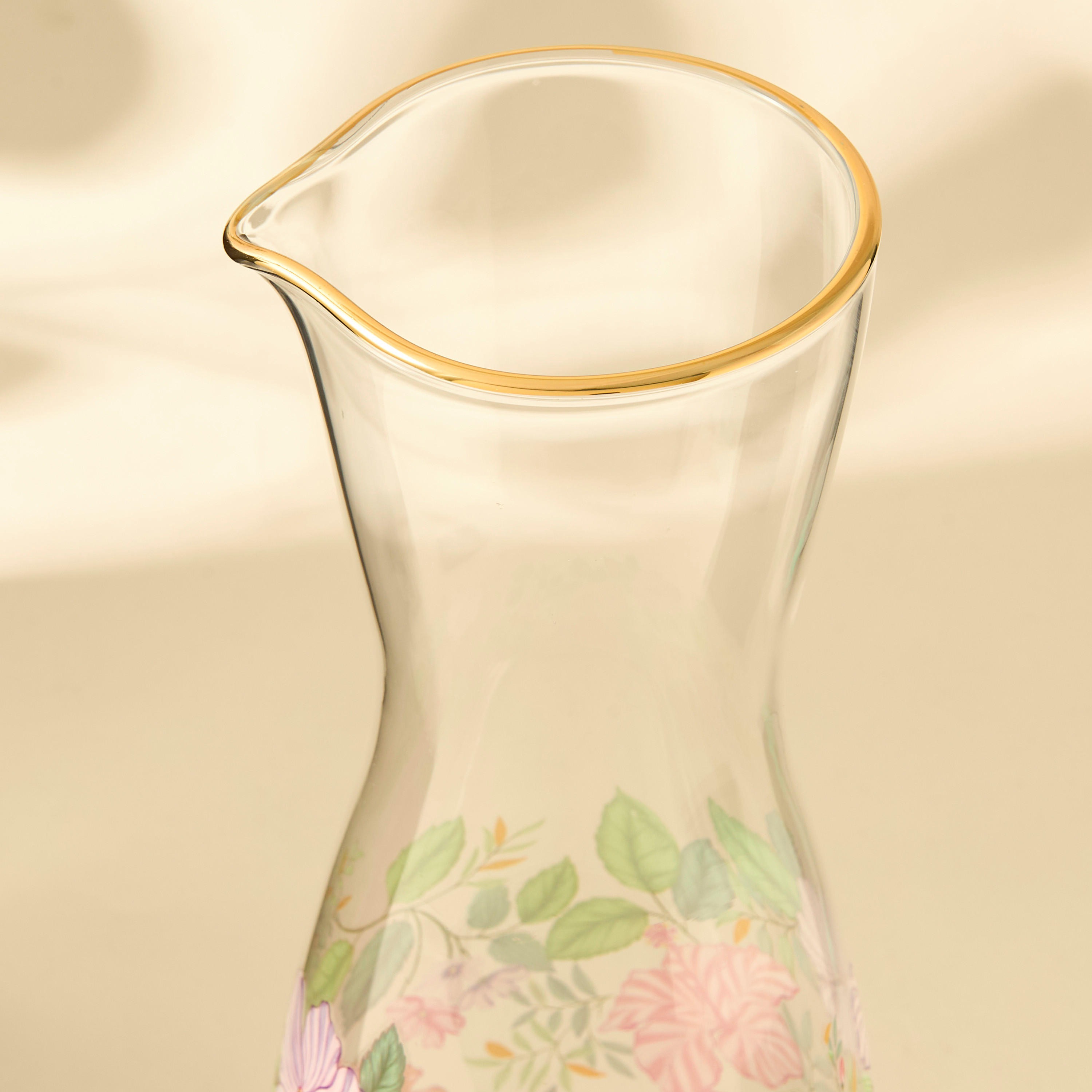 طقم أكواب وإبريق 5 قطع بطبعات زهور من سمر هوت-household-dining-glassware-drinkingglasses-image-5