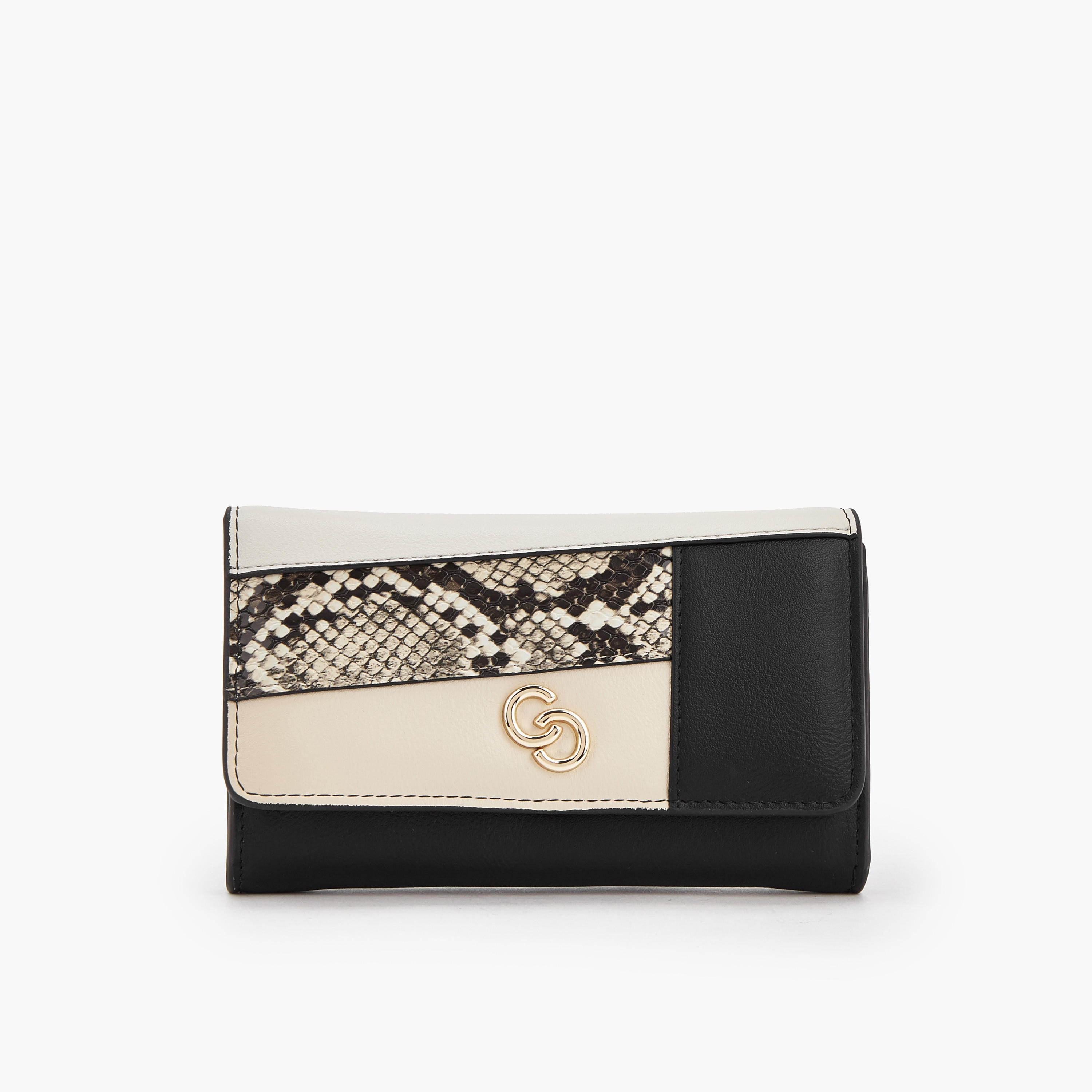 Celeste Panelled Wallet with Flap Closure-women-bagsandwallets-wallets-image-1