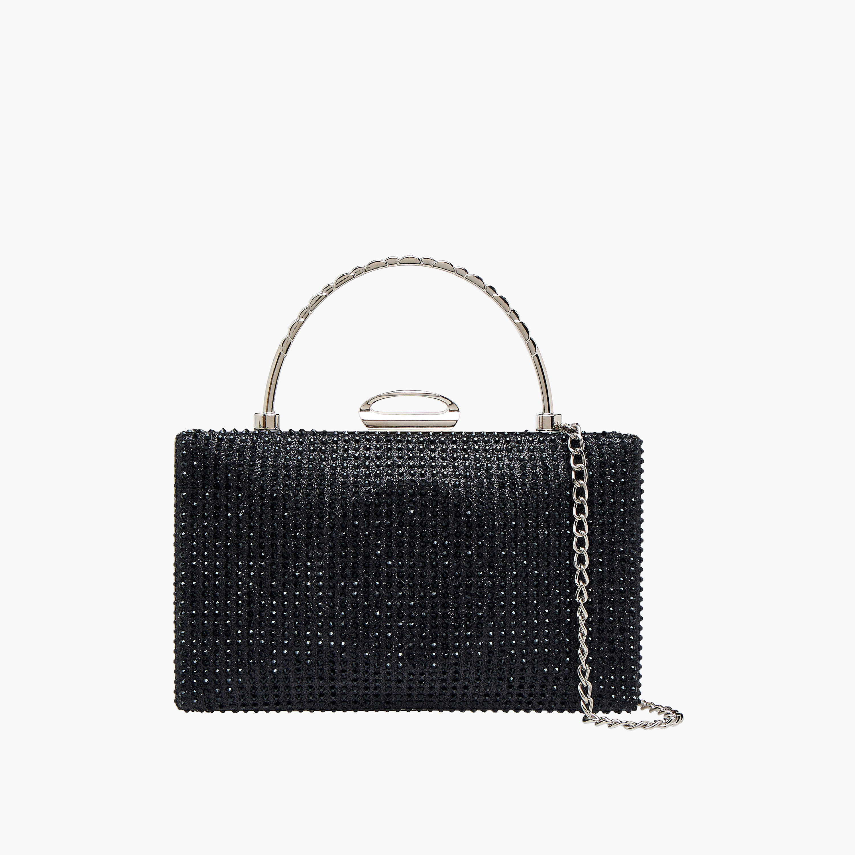 Sasha Embellished Clutch with Detachable Chain Strap-women-bagsandwallets-handbags-image-1