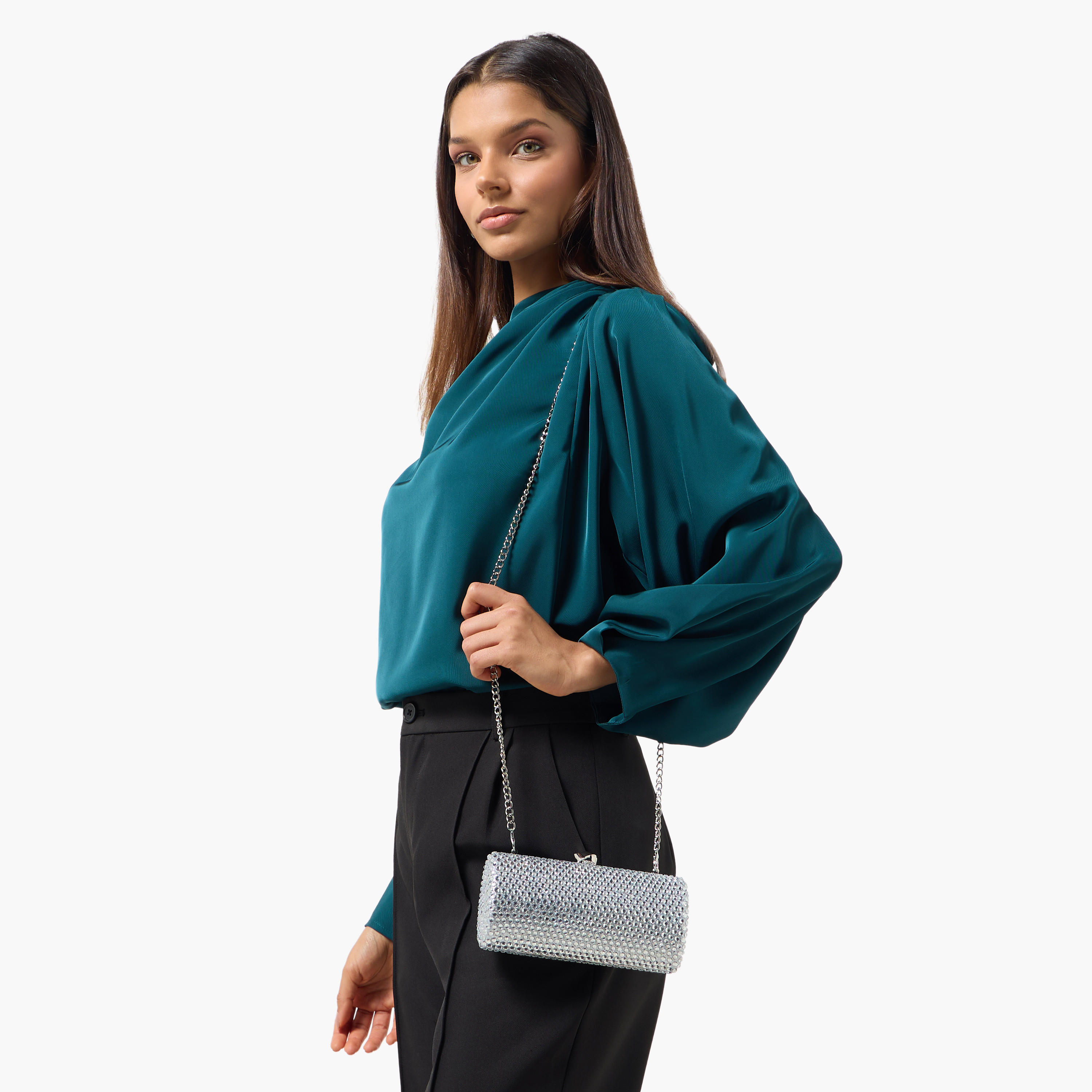 Sasha Embellished Clutch with Detachable Chain Strap-women-bagsandwallets-handbags-image-2