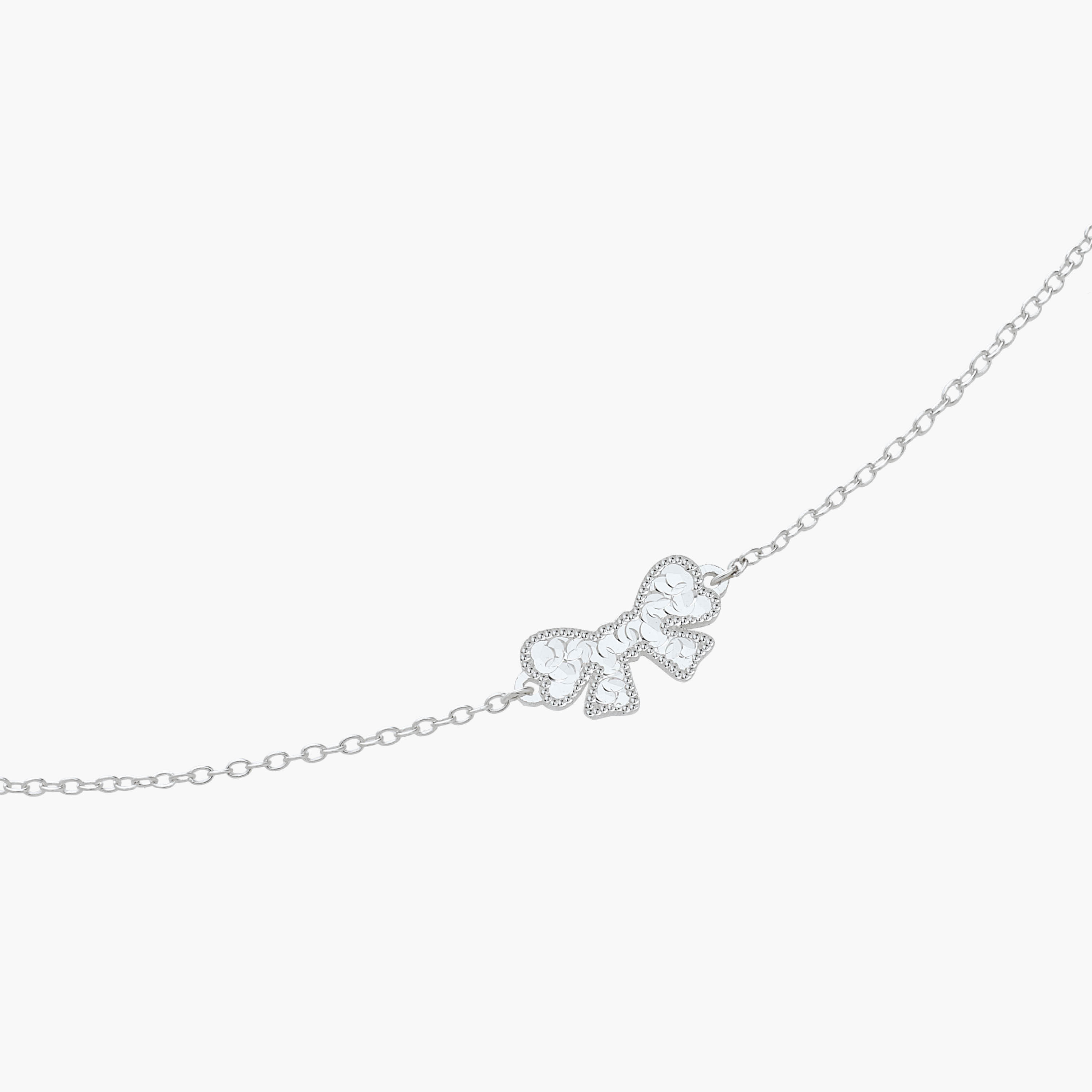 Silver Tone Necklace with Bow Pendant-women-watchesandjewellery-jewellery-necklacesandpendants-image-4