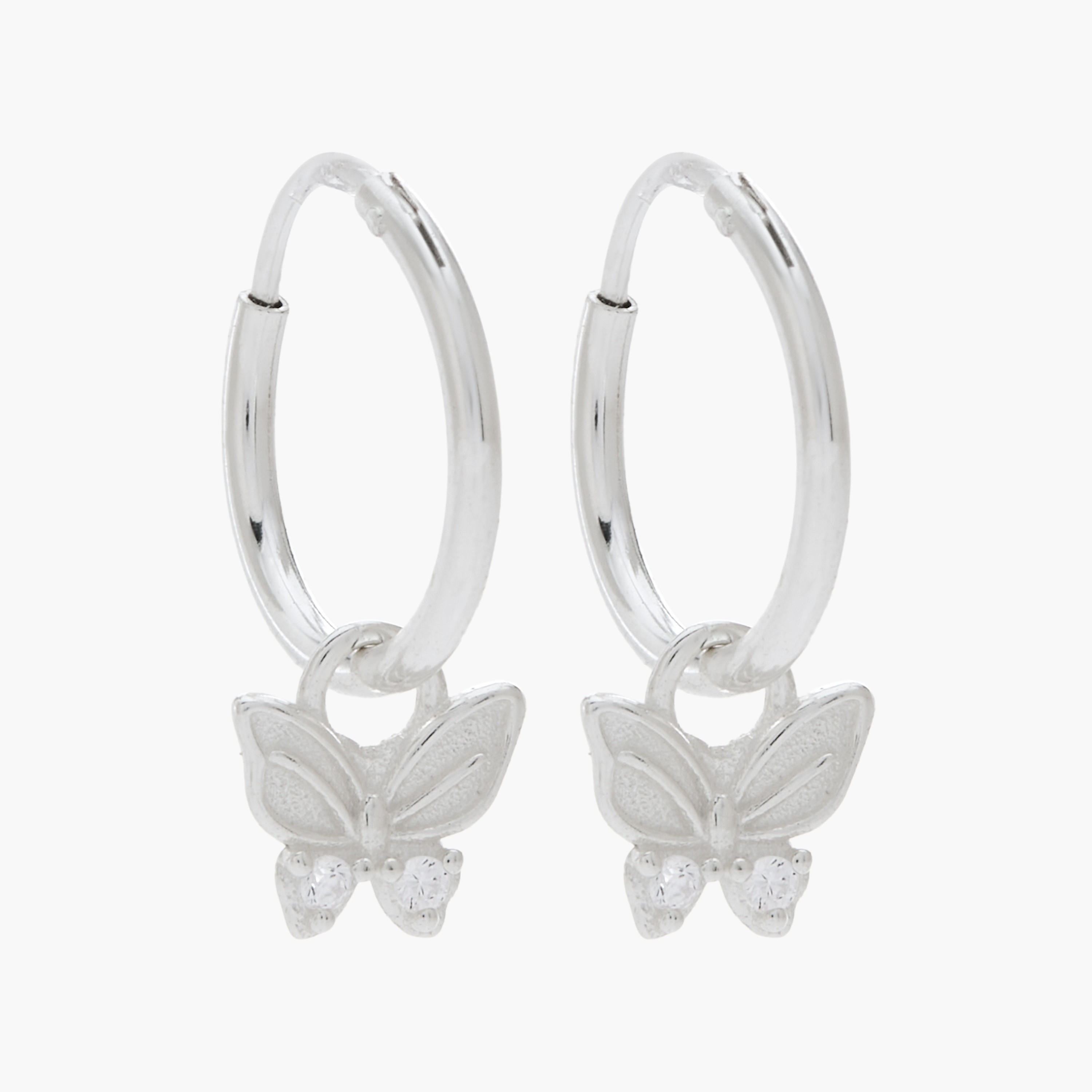 حلقان طوق بلون فضي بزينة فراشة-women-watchesandjewellery-jewellery-earrings-image-2