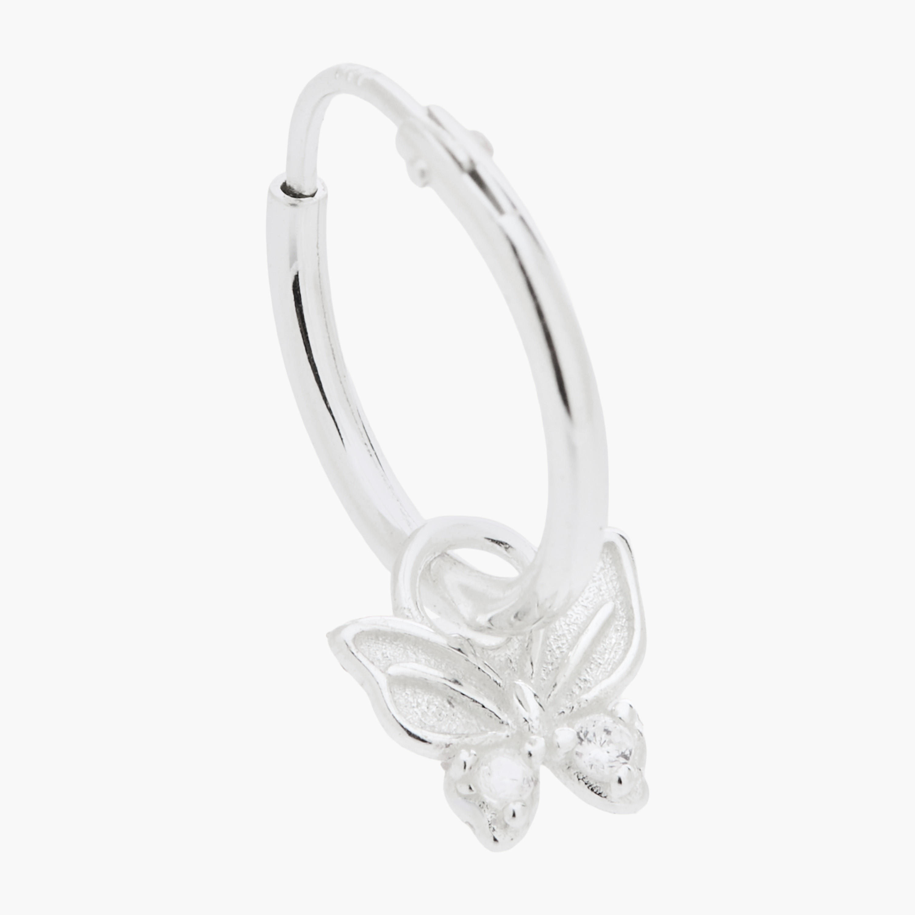 حلقان طوق بلون فضي بزينة فراشة-women-watchesandjewellery-jewellery-earrings-image-3