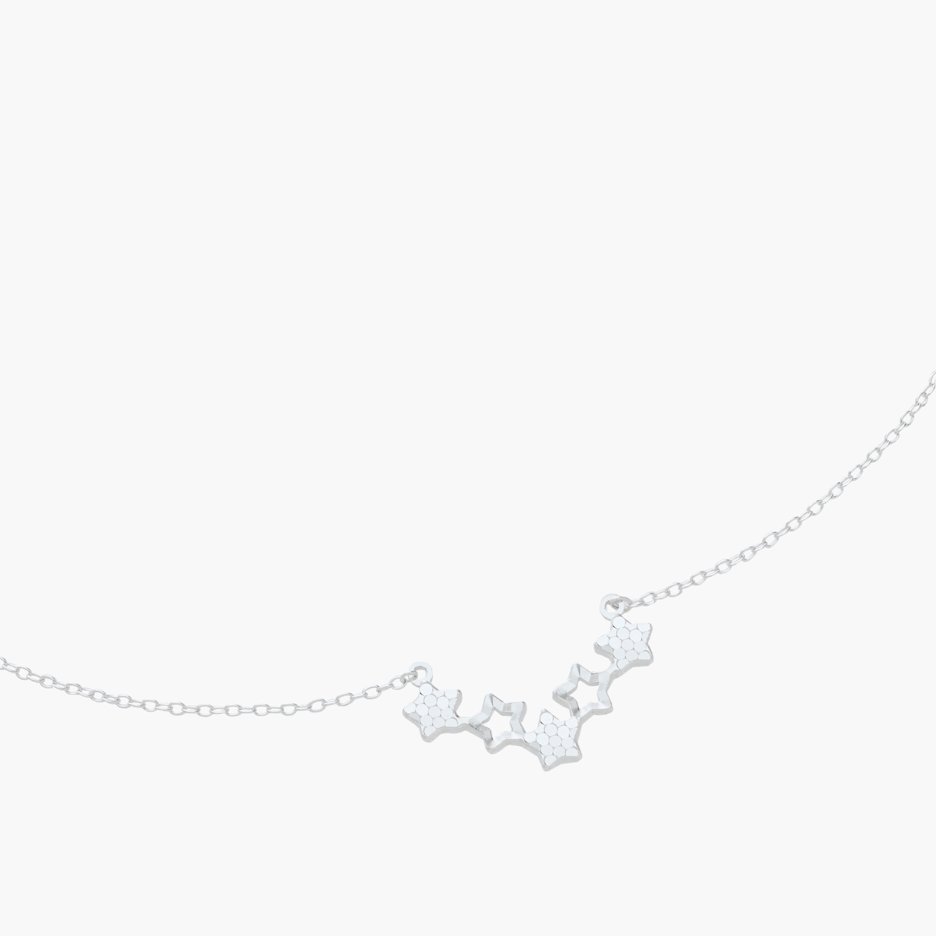 Silver Tone Necklace with Star Motif-women-watchesandjewellery-jewellery-necklacesandpendants-image-4