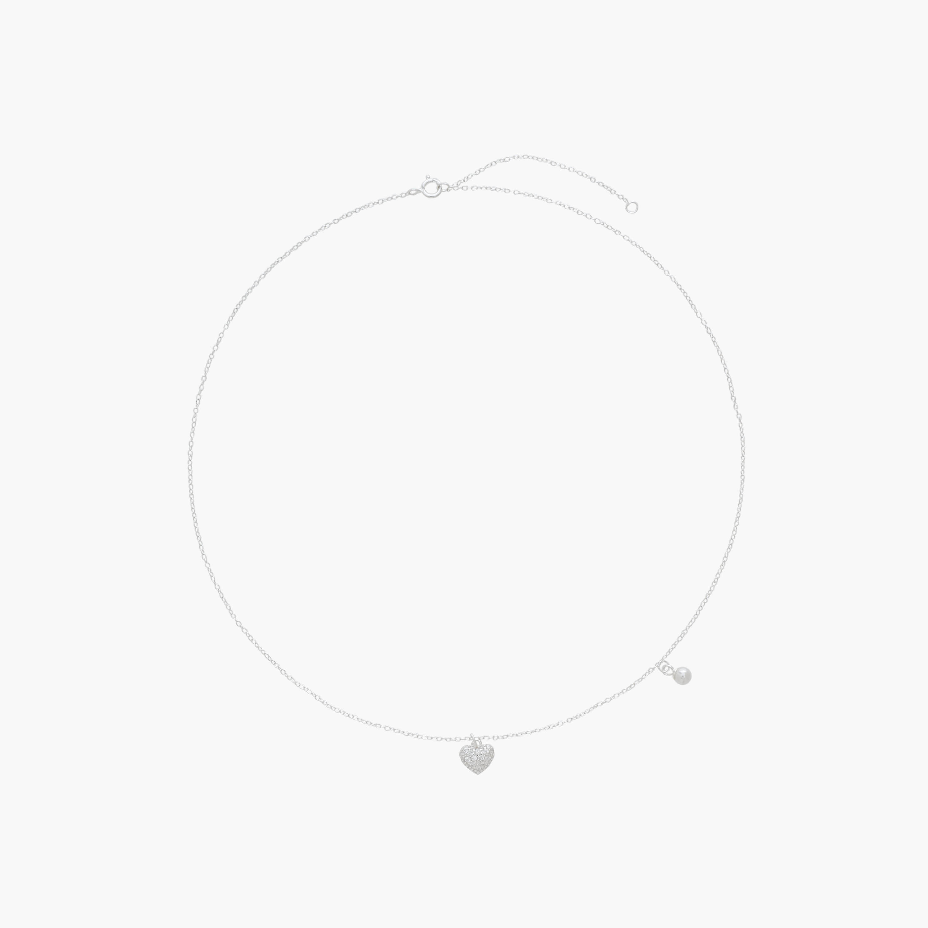 عقد بسلسلة وبدلاية بلون فضي-women-watchesandjewellery-jewellery-necklacesandpendants-image-1