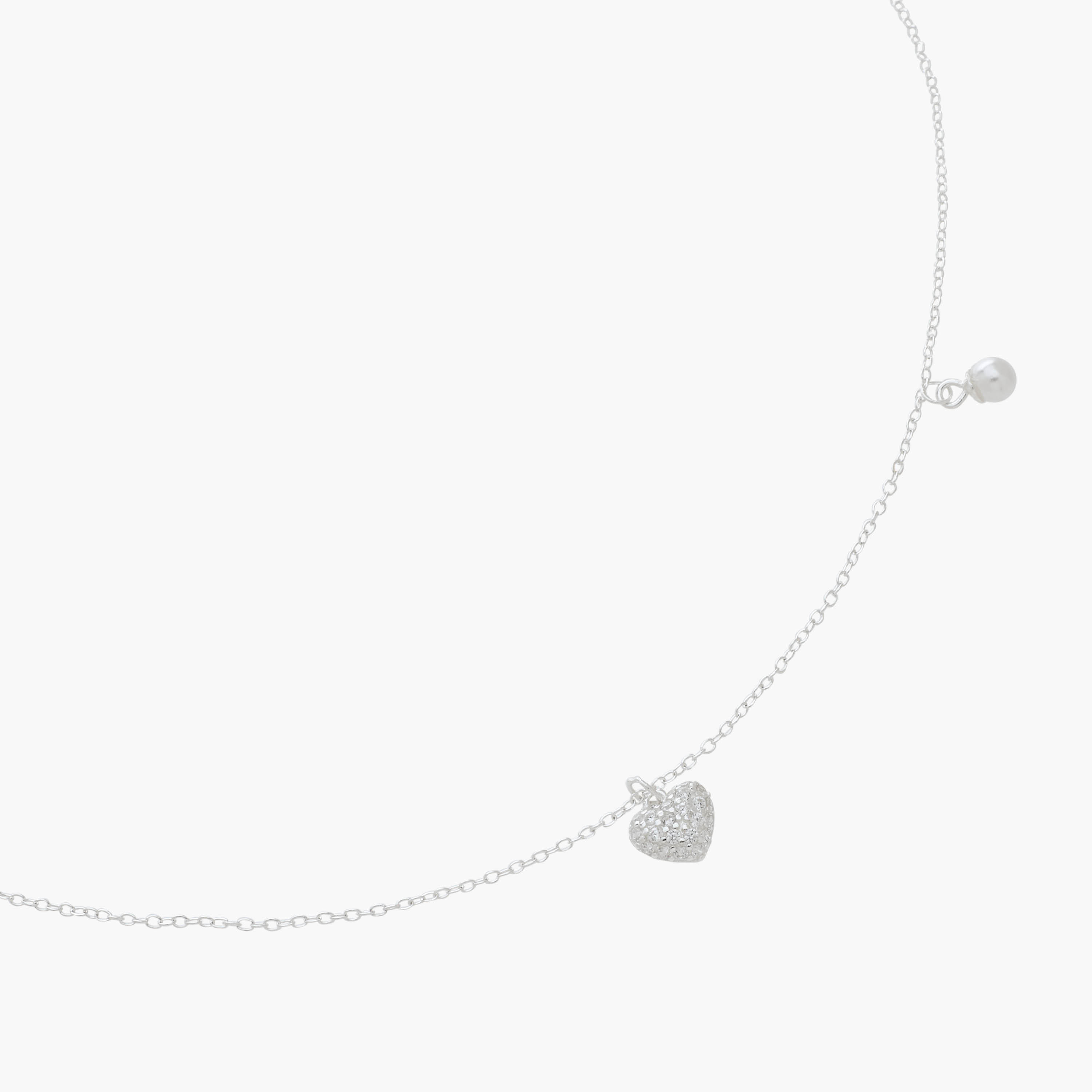 عقد بسلسلة وبدلاية بلون فضي-women-watchesandjewellery-jewellery-necklacesandpendants-image-2