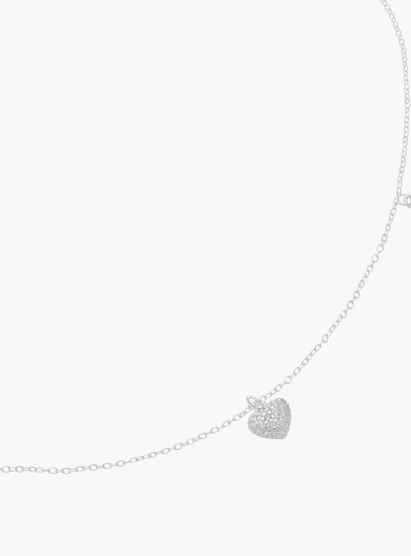 عقد بسلسلة وبدلاية بلون فضي-women-watchesandjewellery-jewellery-necklacesandpendants-image-2