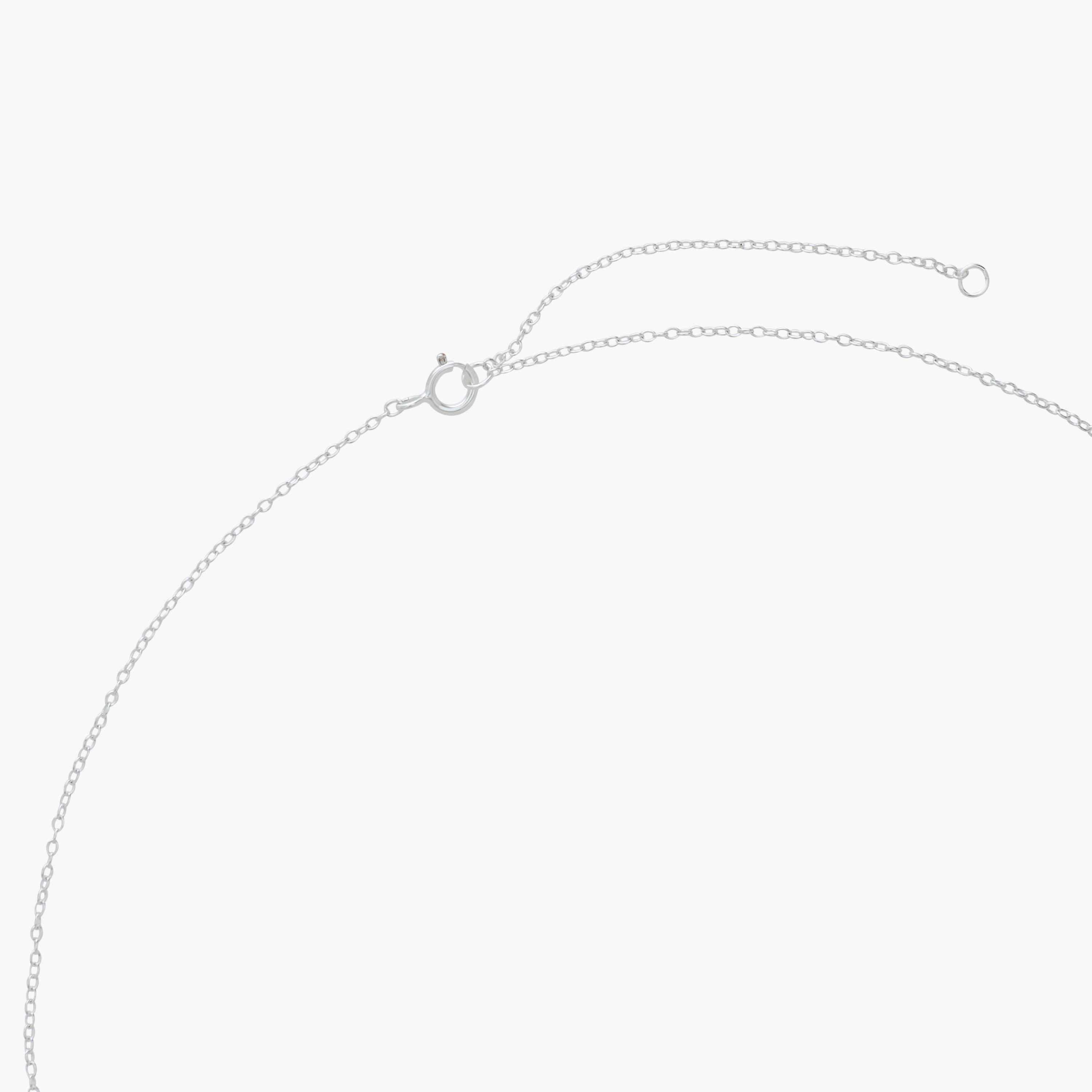 Silver Tone Necklace with Heart Drop Pendant-women-watchesandjewellery-jewellery-necklacesandpendants-image-3