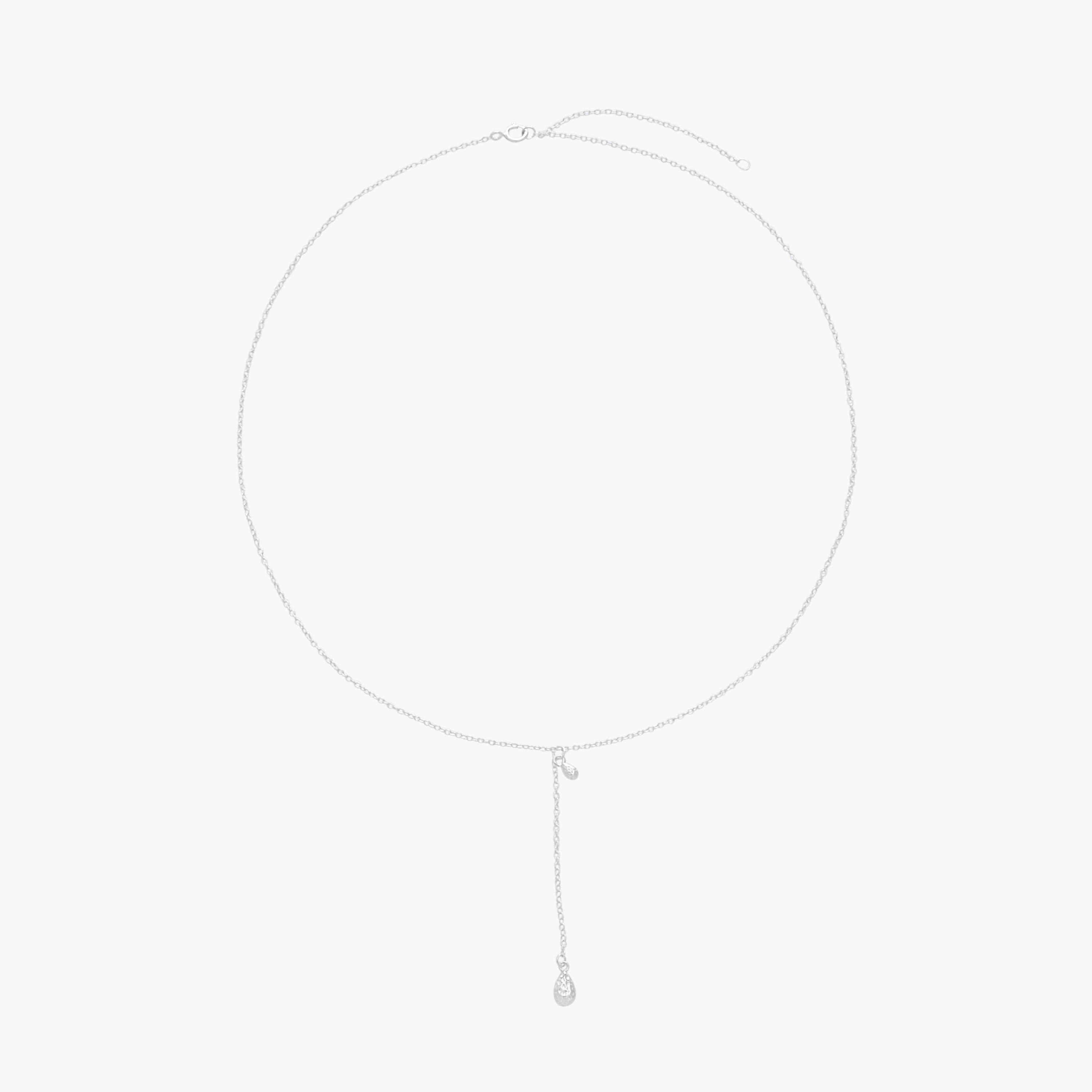 Silver Tone Necklace with Drop Pendant-women-watchesandjewellery-jewellery-necklacesandpendants-image-1