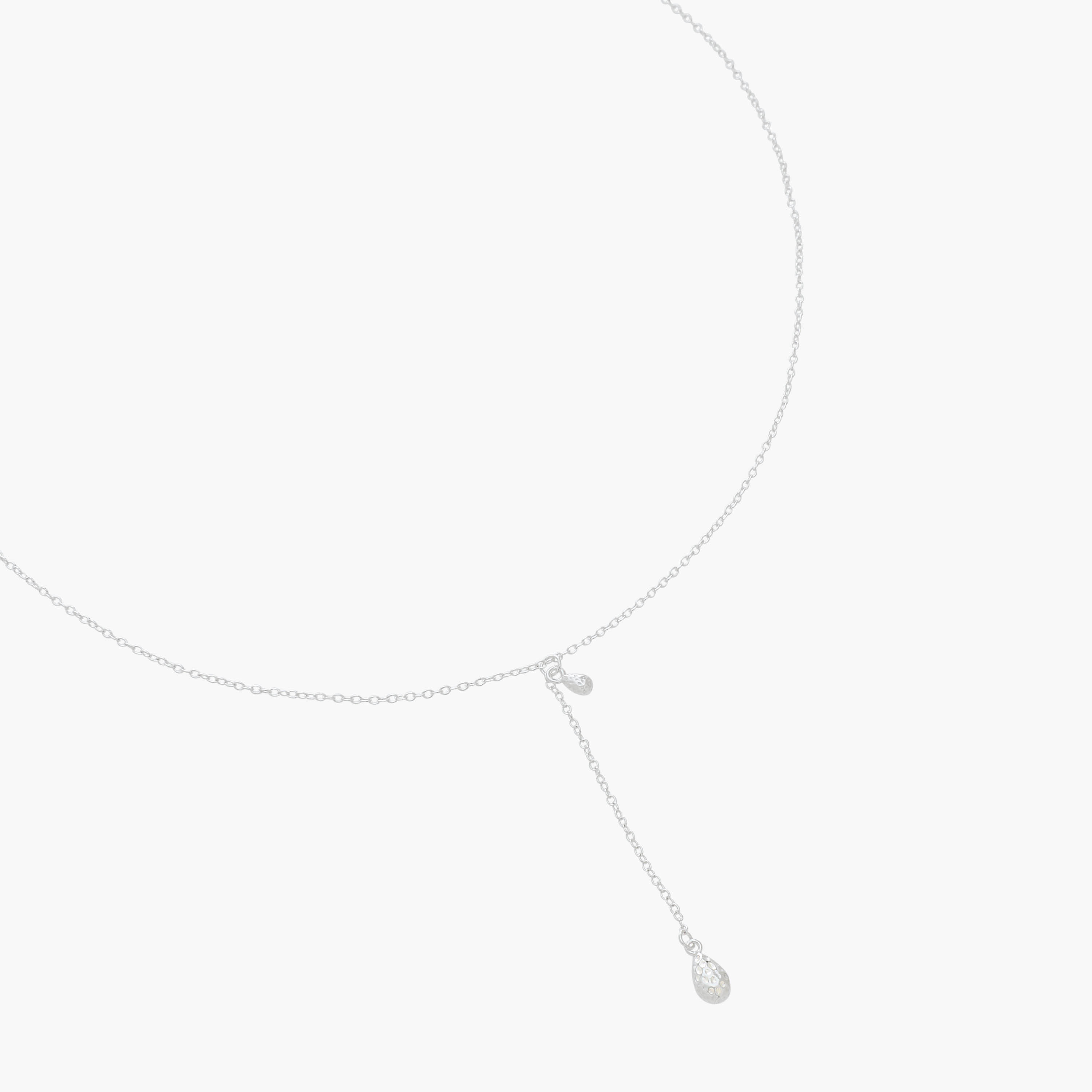 Silver Tone Necklace with Drop Pendant-women-watchesandjewellery-jewellery-necklacesandpendants-image-2