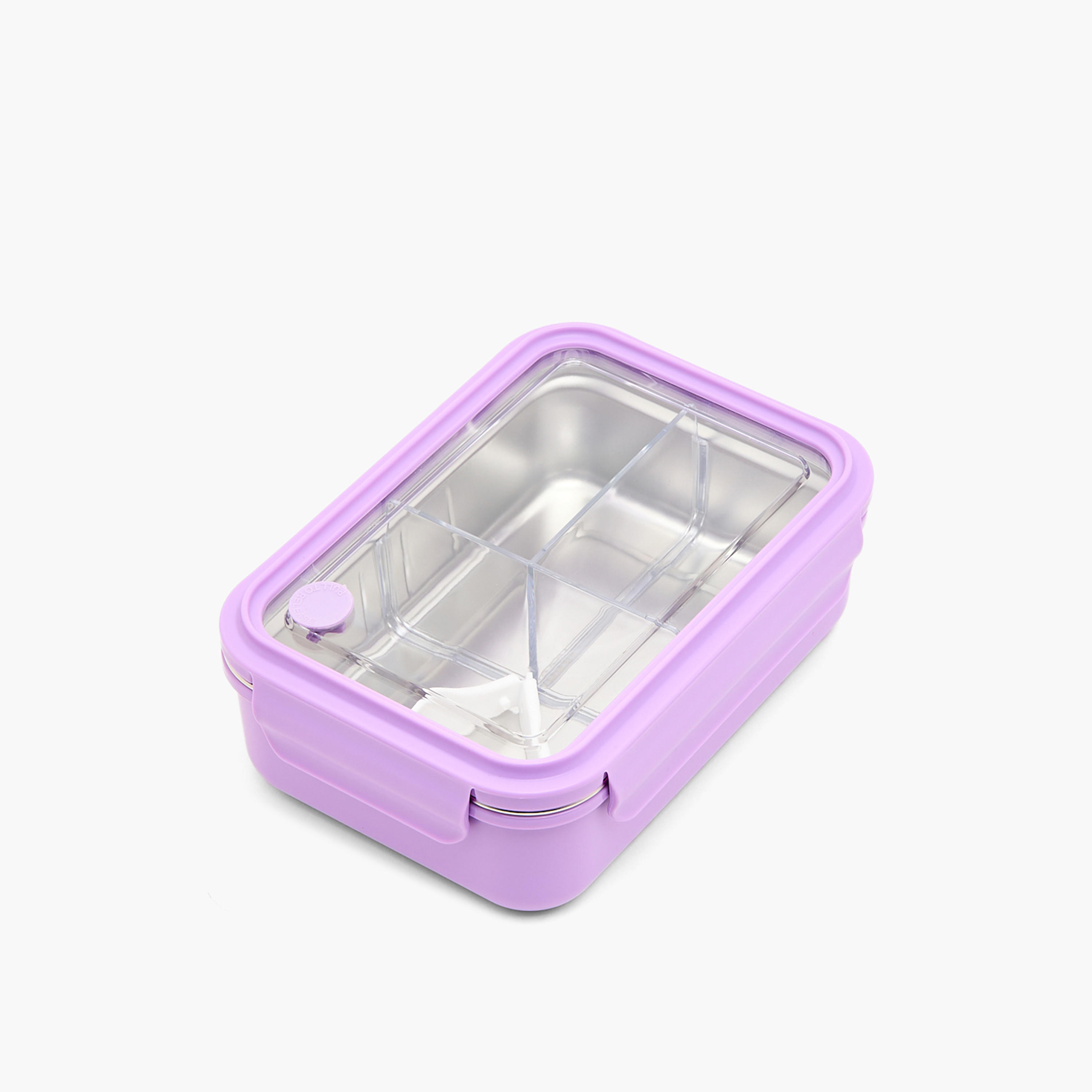 Solid Lunch Box for Kids with Foldable Fork - 1.1 L-school-lunchessentials-lunchboxes-image-1