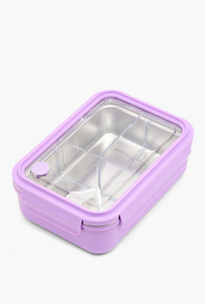 Solid Lunch Box for Kids with Foldable Fork - 1.1 L-school-lunchessentials-lunchboxes-image-1