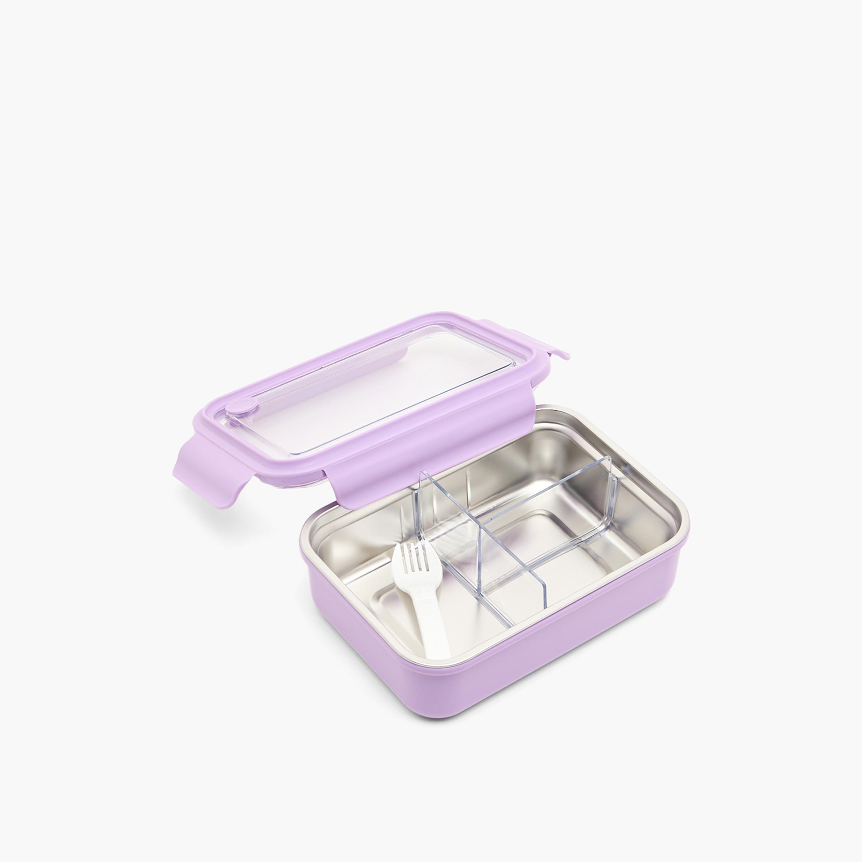 Solid Lunch Box for Kids with Foldable Fork - 1.1 L-school-lunchessentials-lunchboxes-image-5
