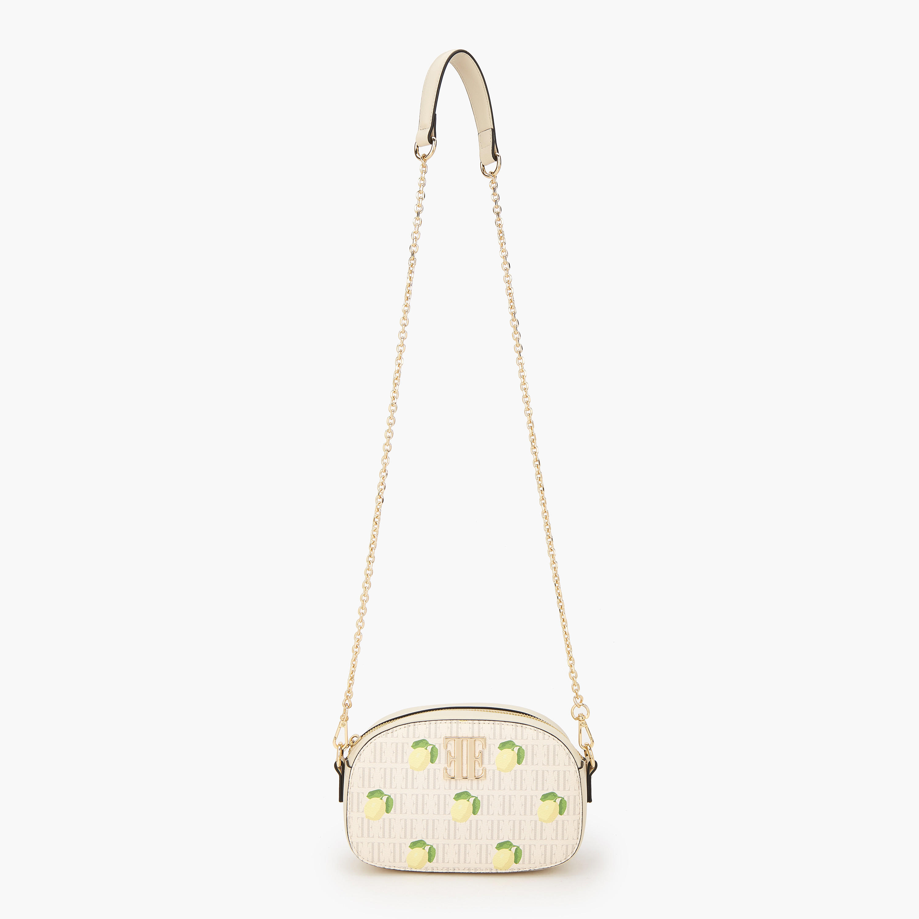 Elle Lemon Print Crossbody Bag with Detachable Chain Strap-women-bagsandwallets-handbags-image-2