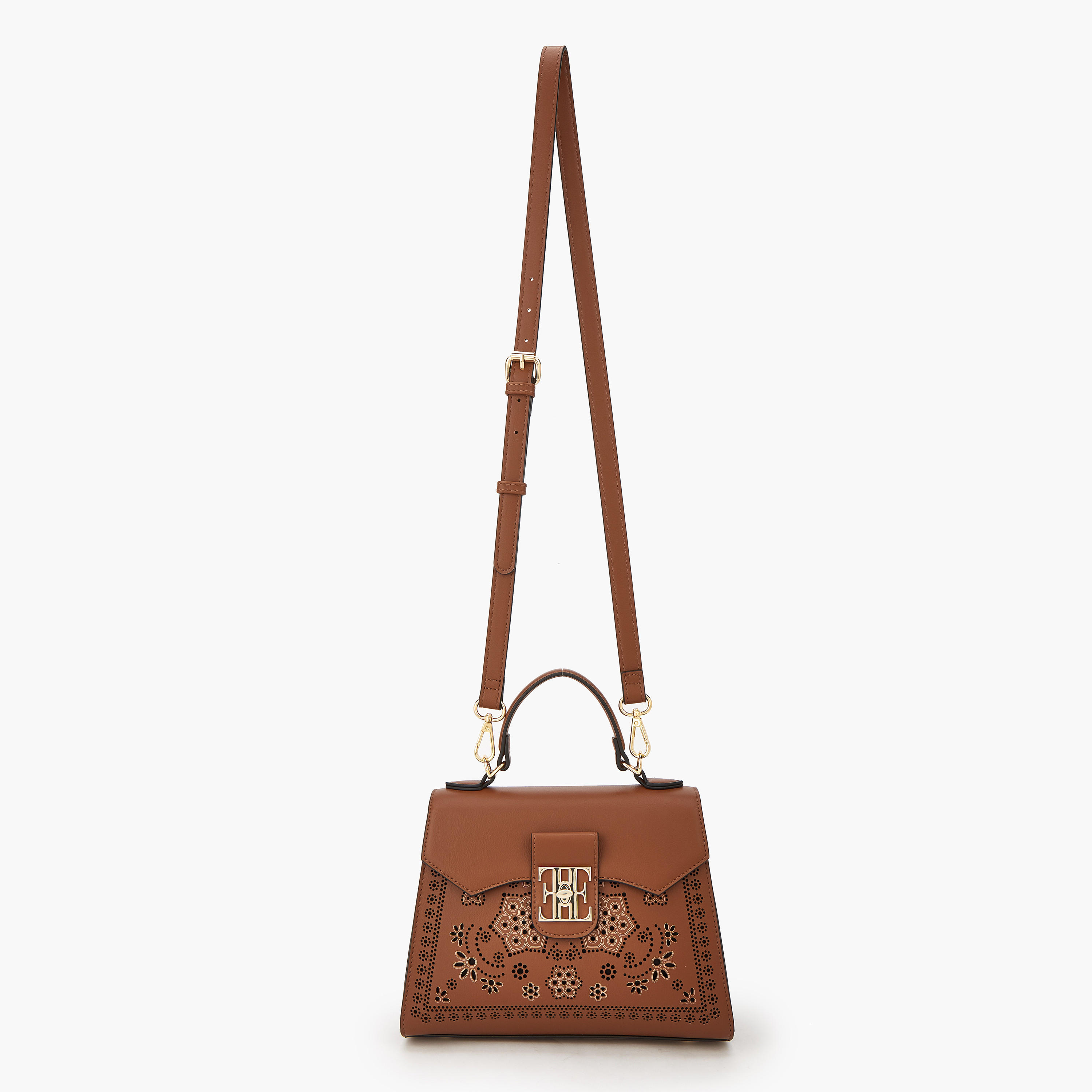 شنطة ساتشيل بحزام قابل للفصل ونقوش مفرغة من إيل-women-bagsandwallets-handbags-image-6