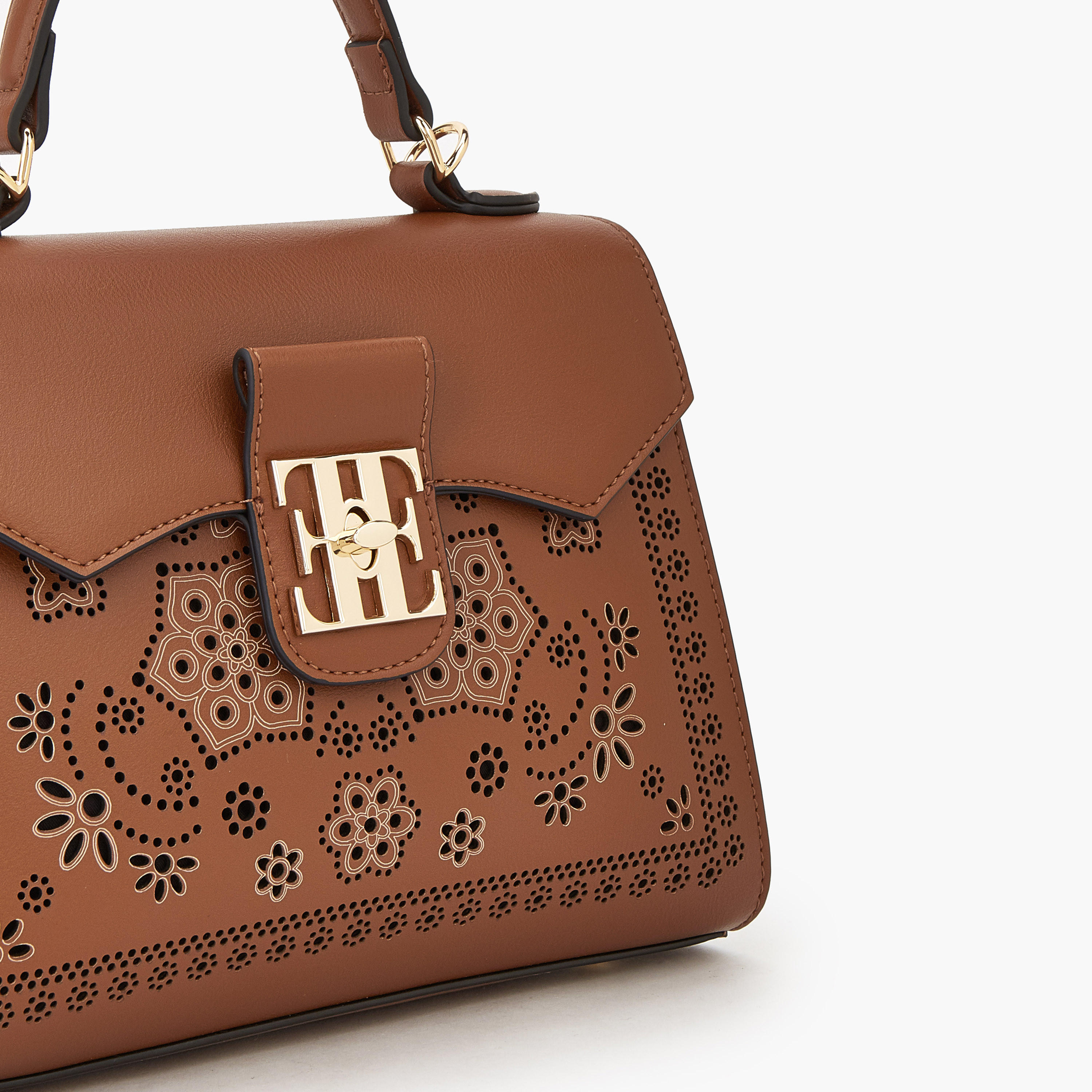 شنطة ساتشيل بحزام قابل للفصل ونقوش مفرغة من إيل-women-bagsandwallets-handbags-image-4