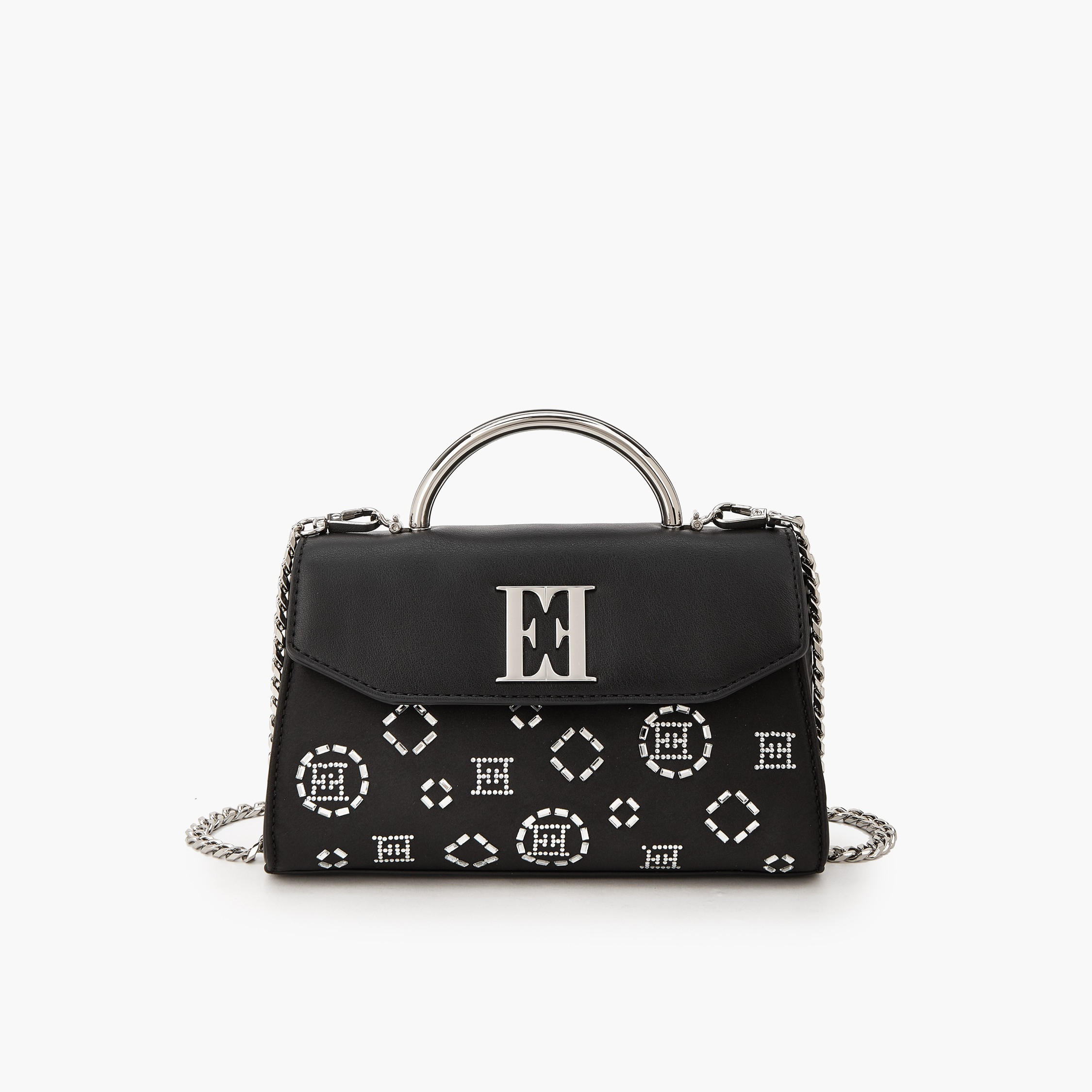 Elle Embellished Crossbody Bag with Detachable Chain Strap-women-bagsandwallets-handbags-image-1