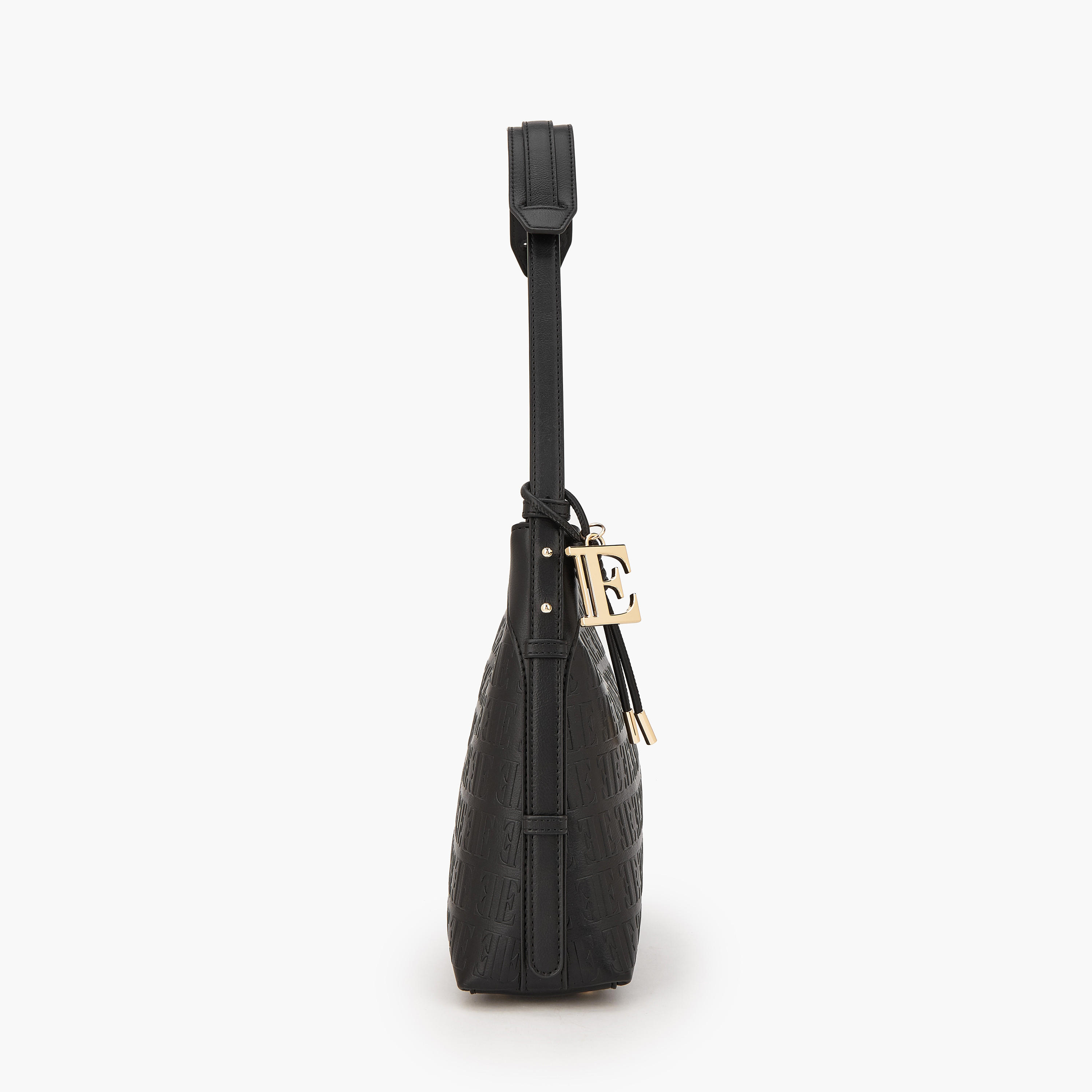 Elle Embossed Shoulder Bag with Strap Handle-women-bagsandwallets-handbags-image-4