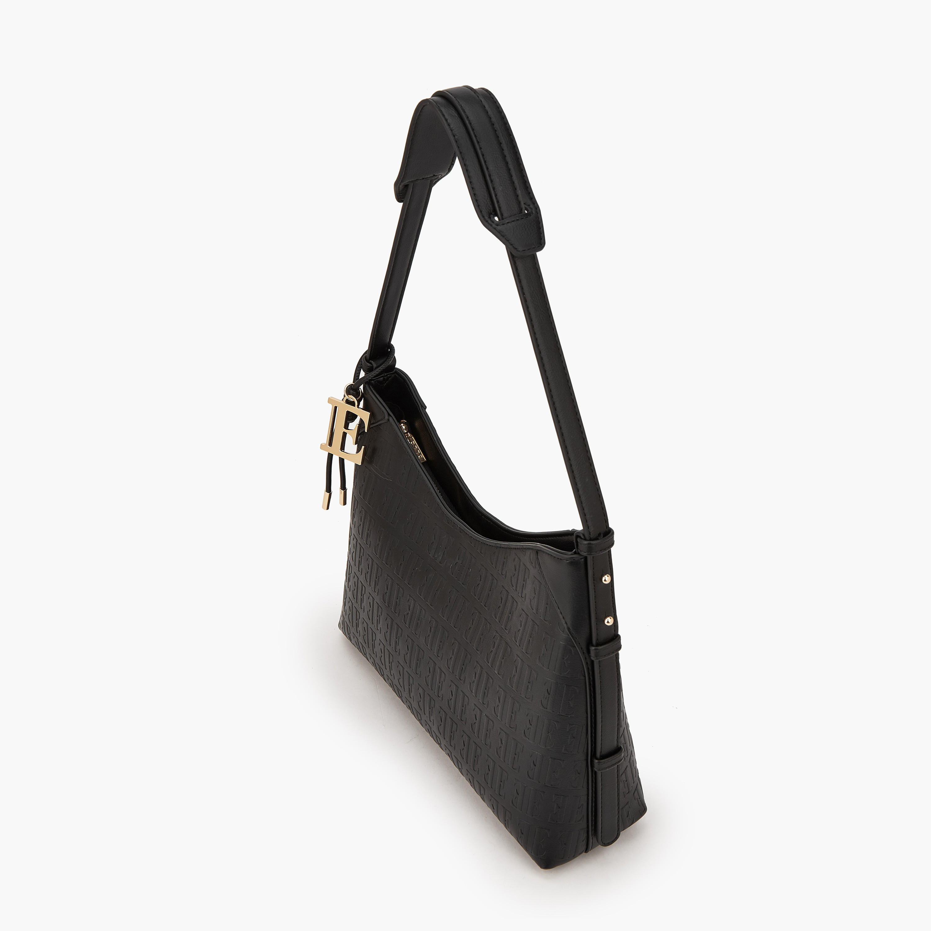 Elle Embossed Shoulder Bag with Strap Handle-women-bagsandwallets-handbags-image-5