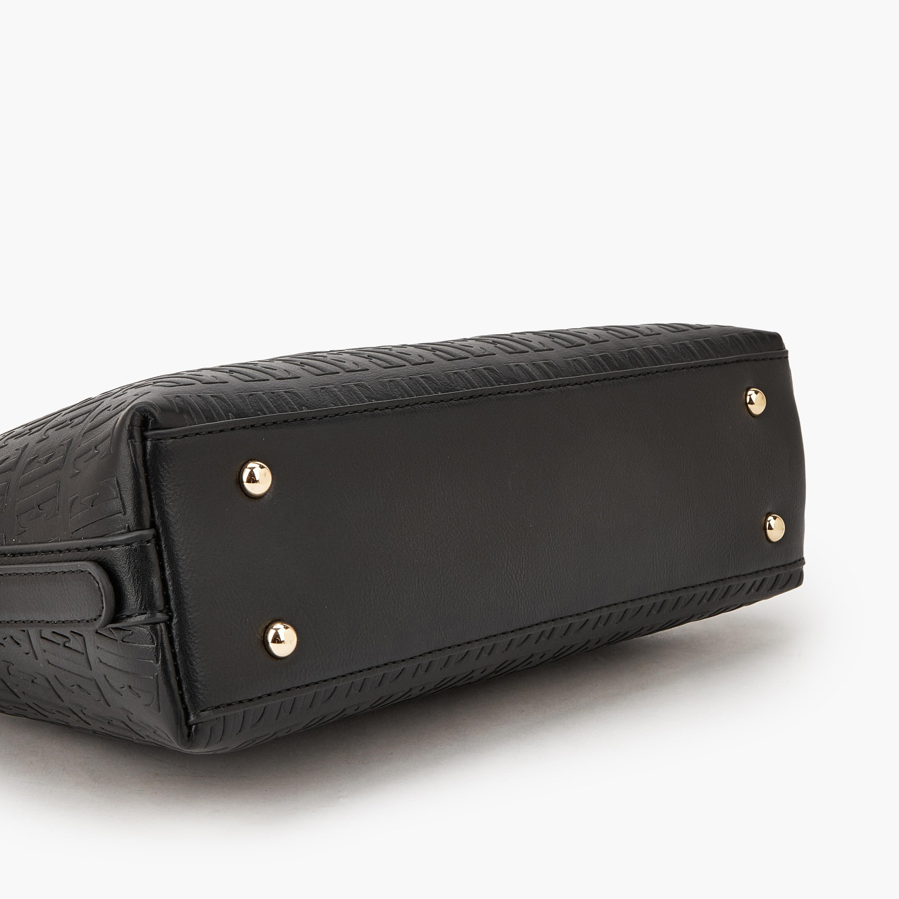Elle Embossed Shoulder Bag with Strap Handle-women-bagsandwallets-handbags-image-6