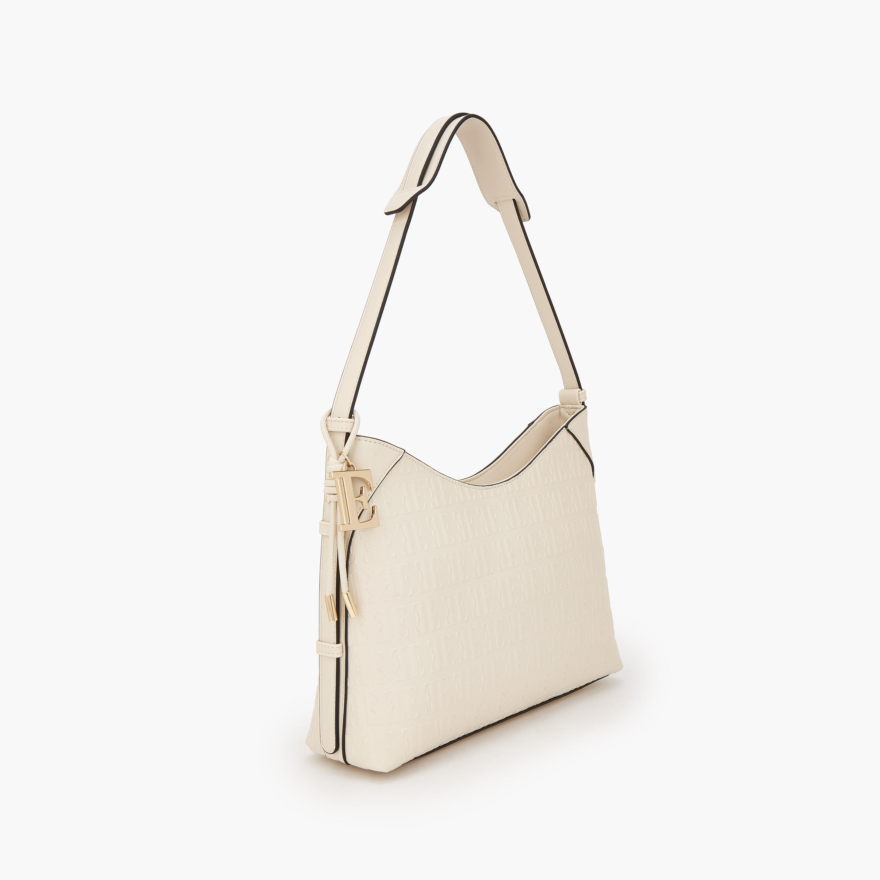 Elle Embossed Shoulder Bag with Strap Handle-women-bagsandwallets-handbags-image-2