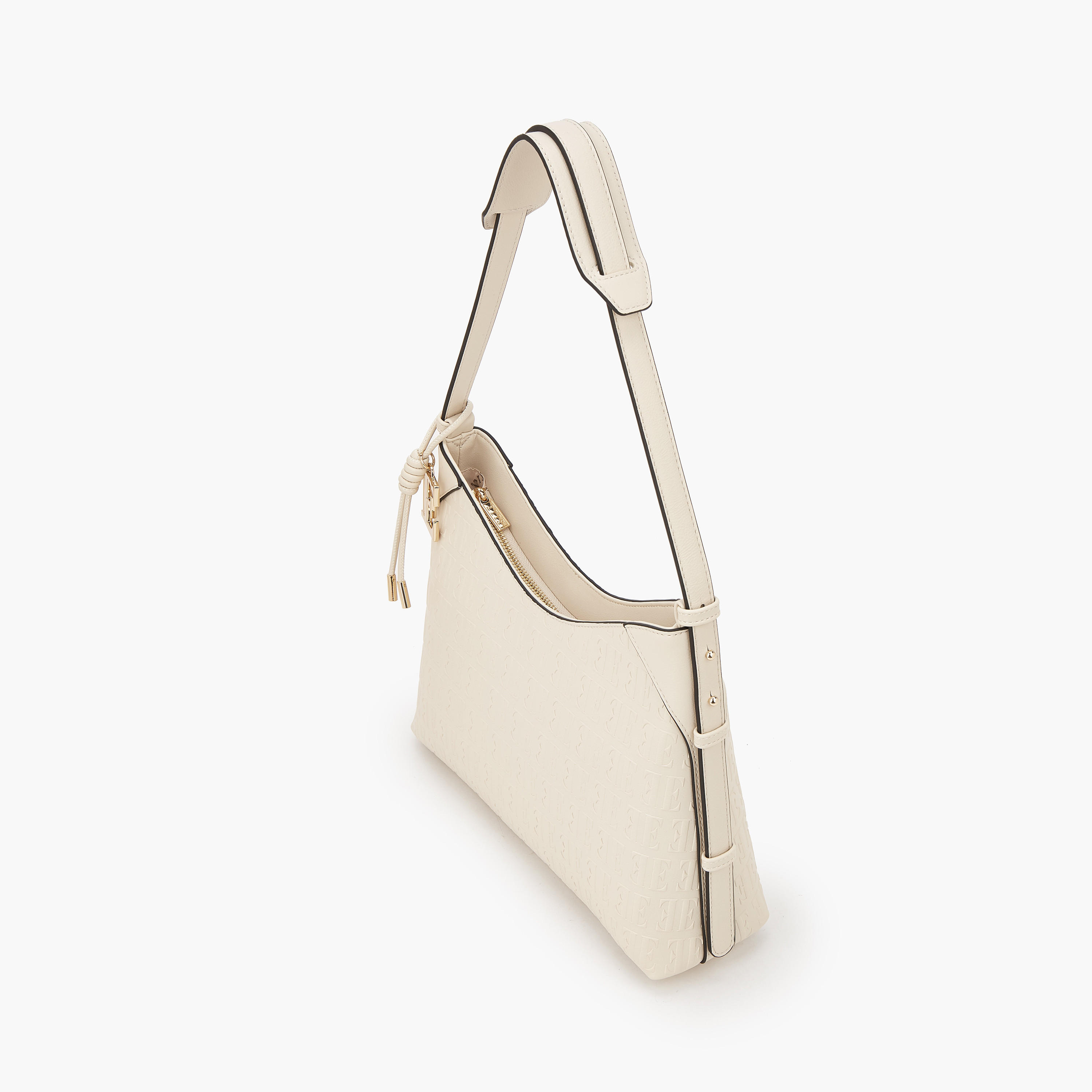 Elle Embossed Shoulder Bag with Strap Handle-women-bagsandwallets-handbags-image-5