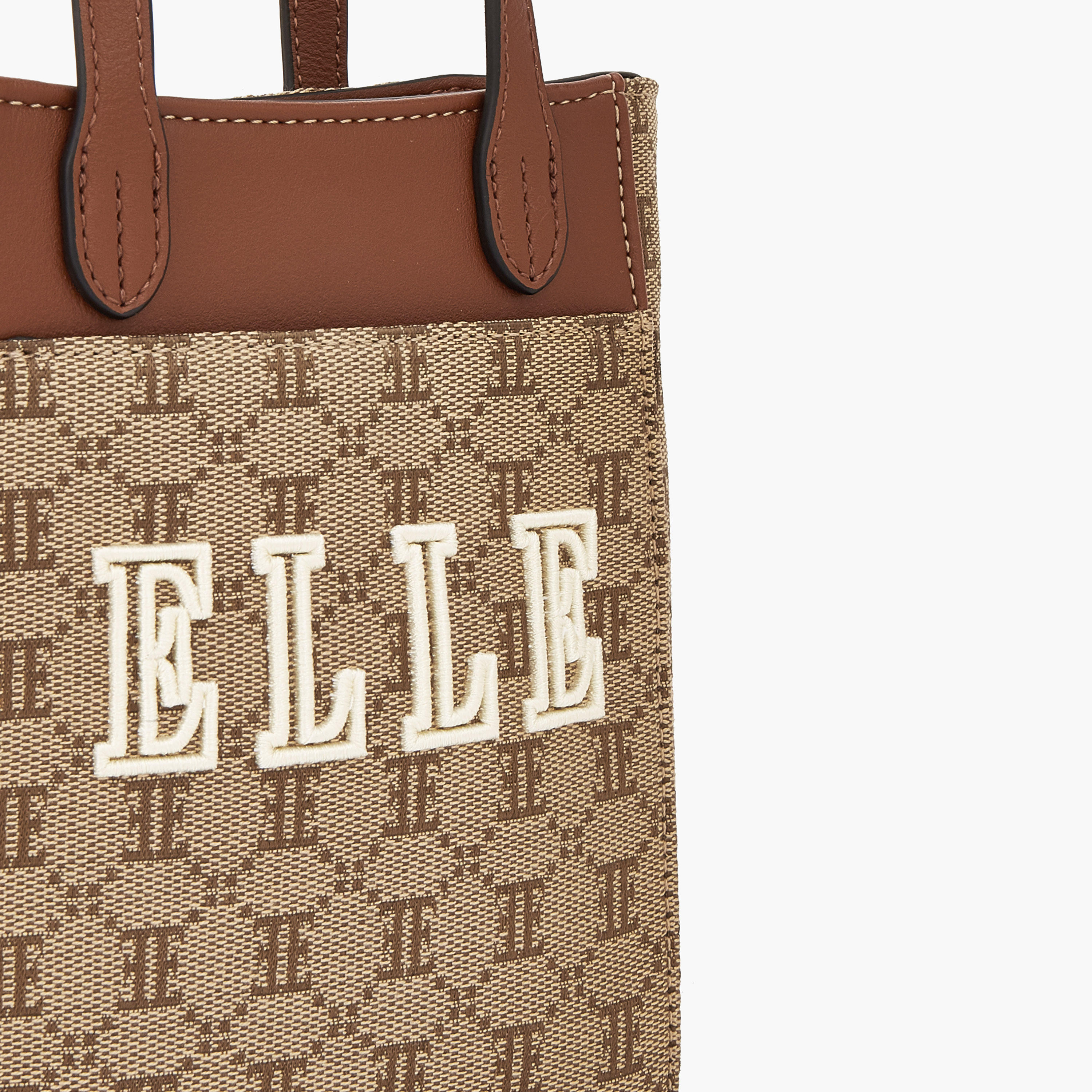 شنطة كروس بودي بنمط مونوجرام بارز الملمس وحزام قابل للفصل من إيل-women-bagsandwallets-handbags-image-4